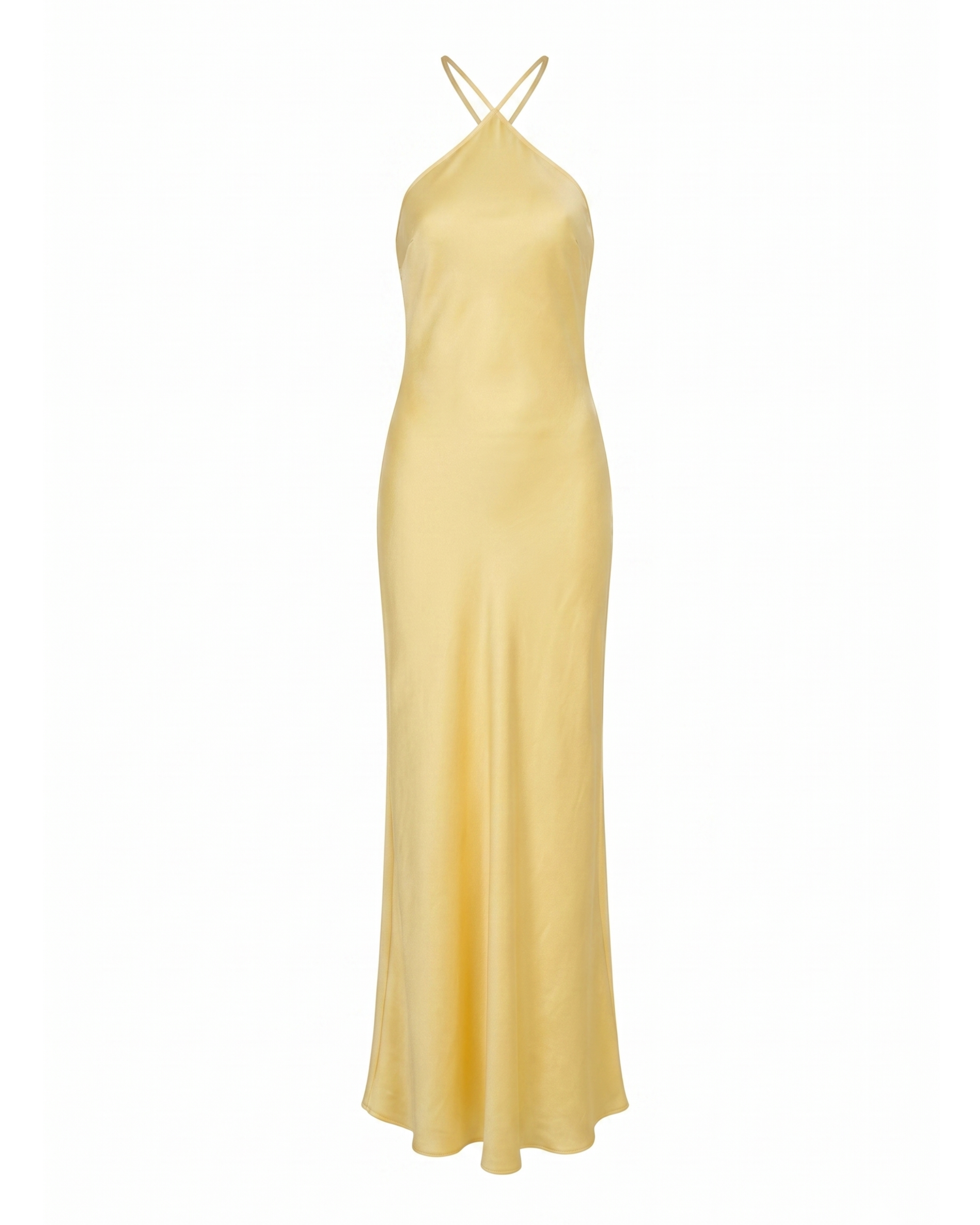 Vestido Mila amarillo pastel