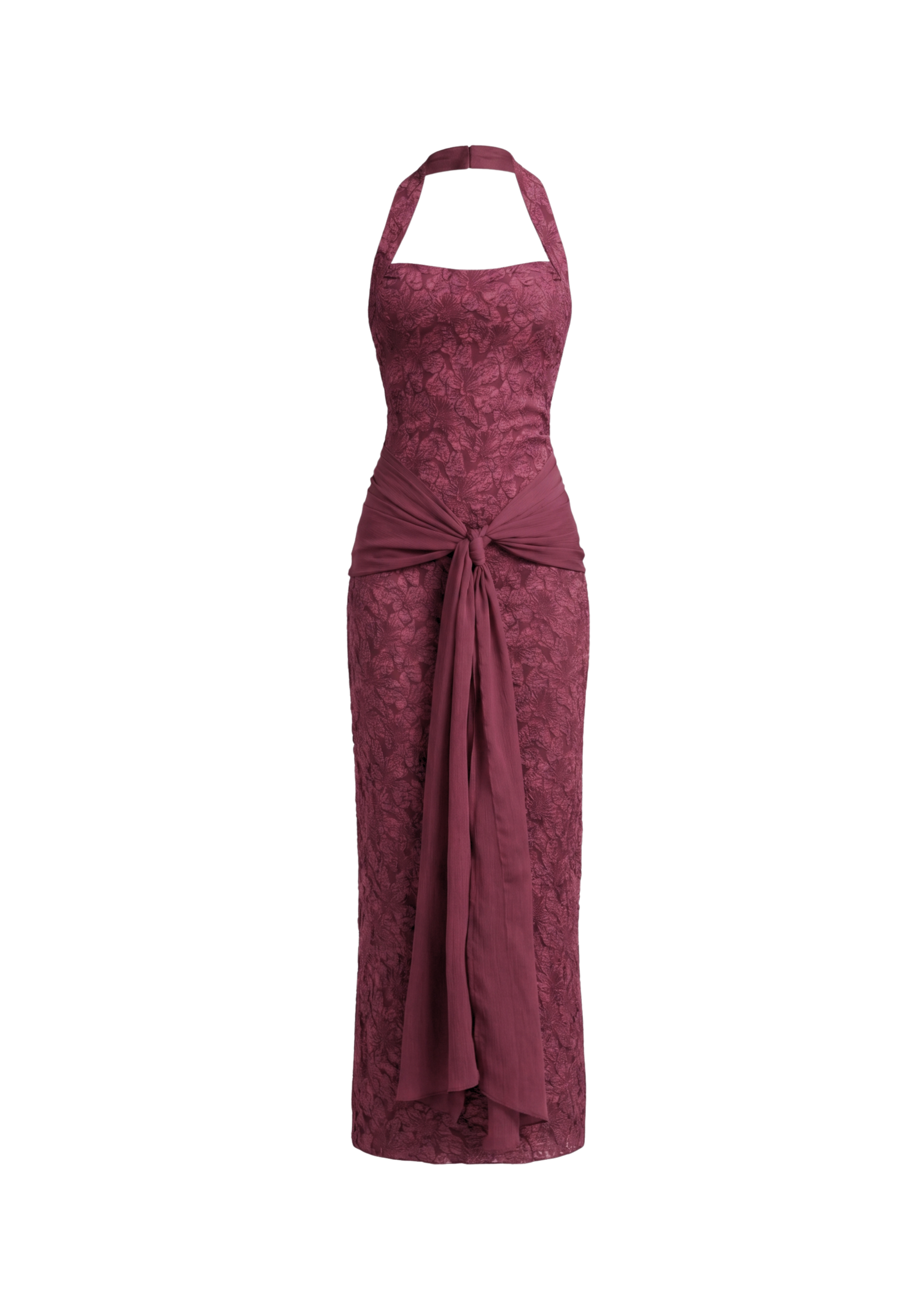 Vestido Fiorella ciruela