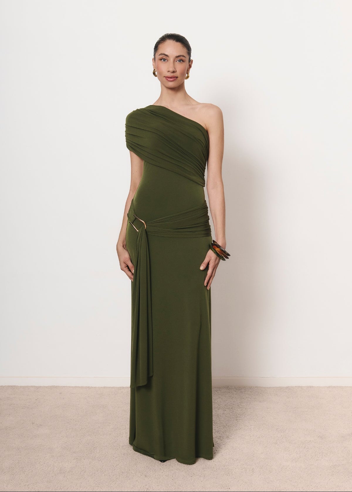 Pietra dress in khaki green