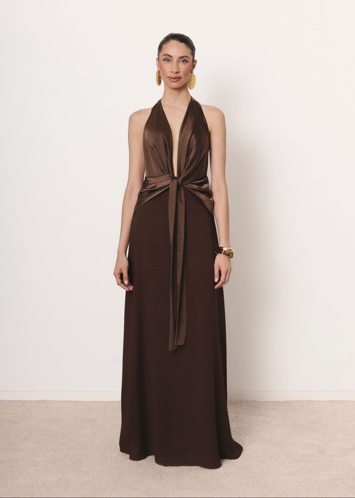 Vestido Nara marrón