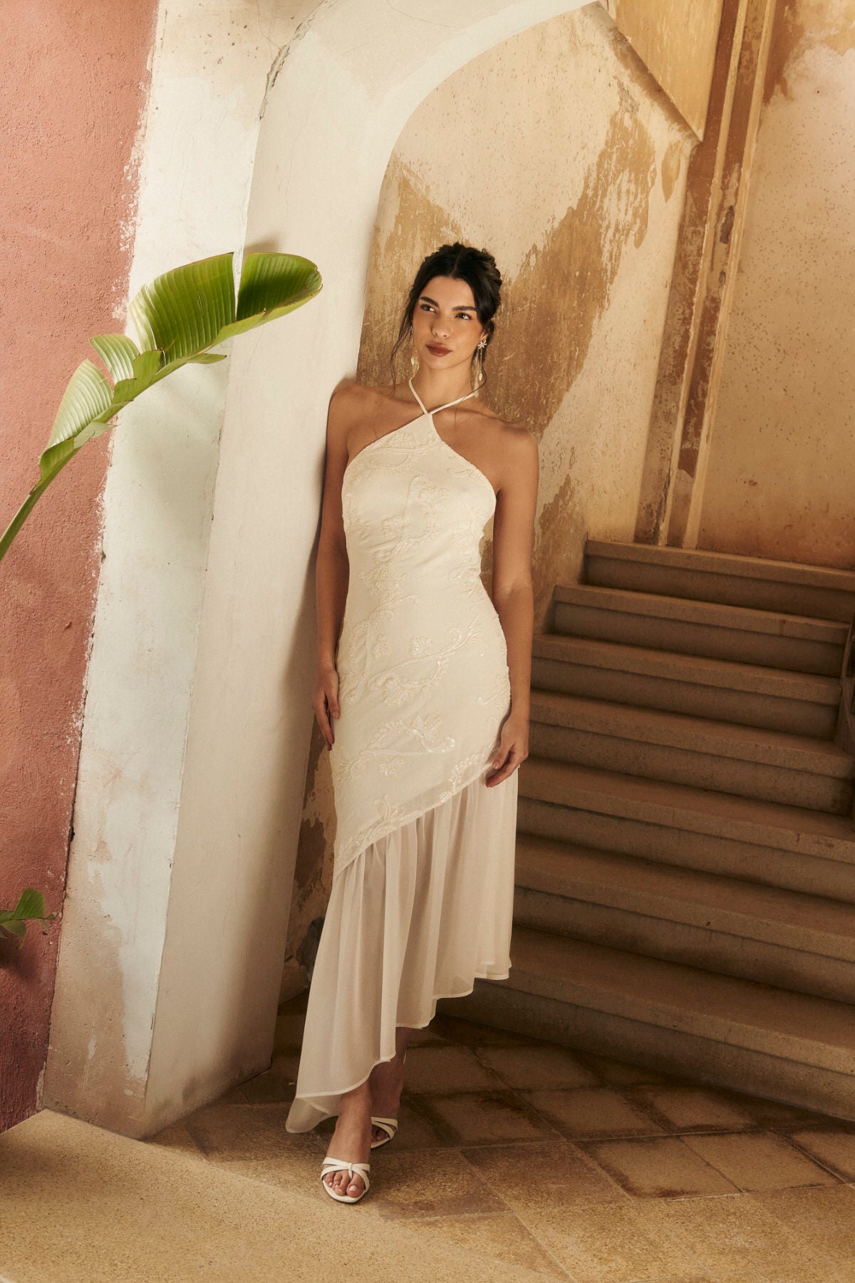 Amelia dress in white
