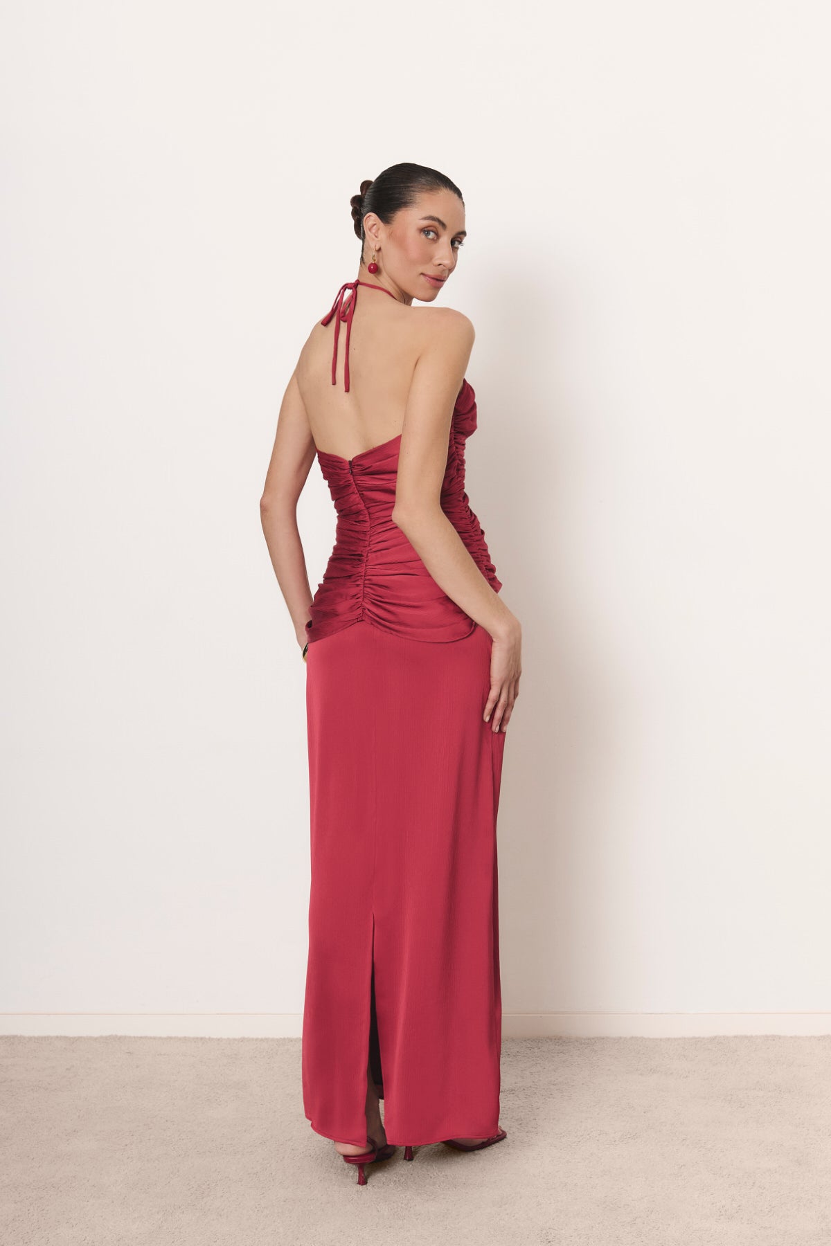 Conjunto Aurora rojo fresa