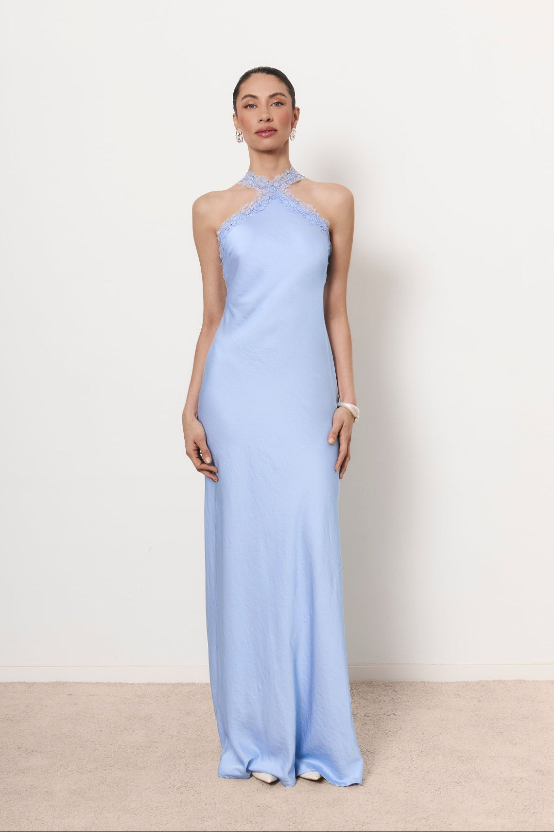 Luné dress in ice blue