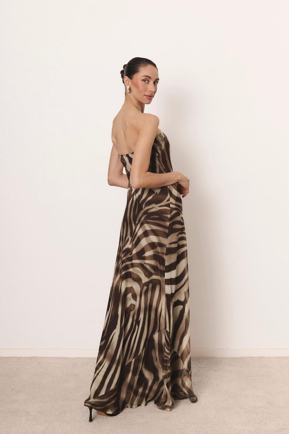 Vestido Cala zebra print