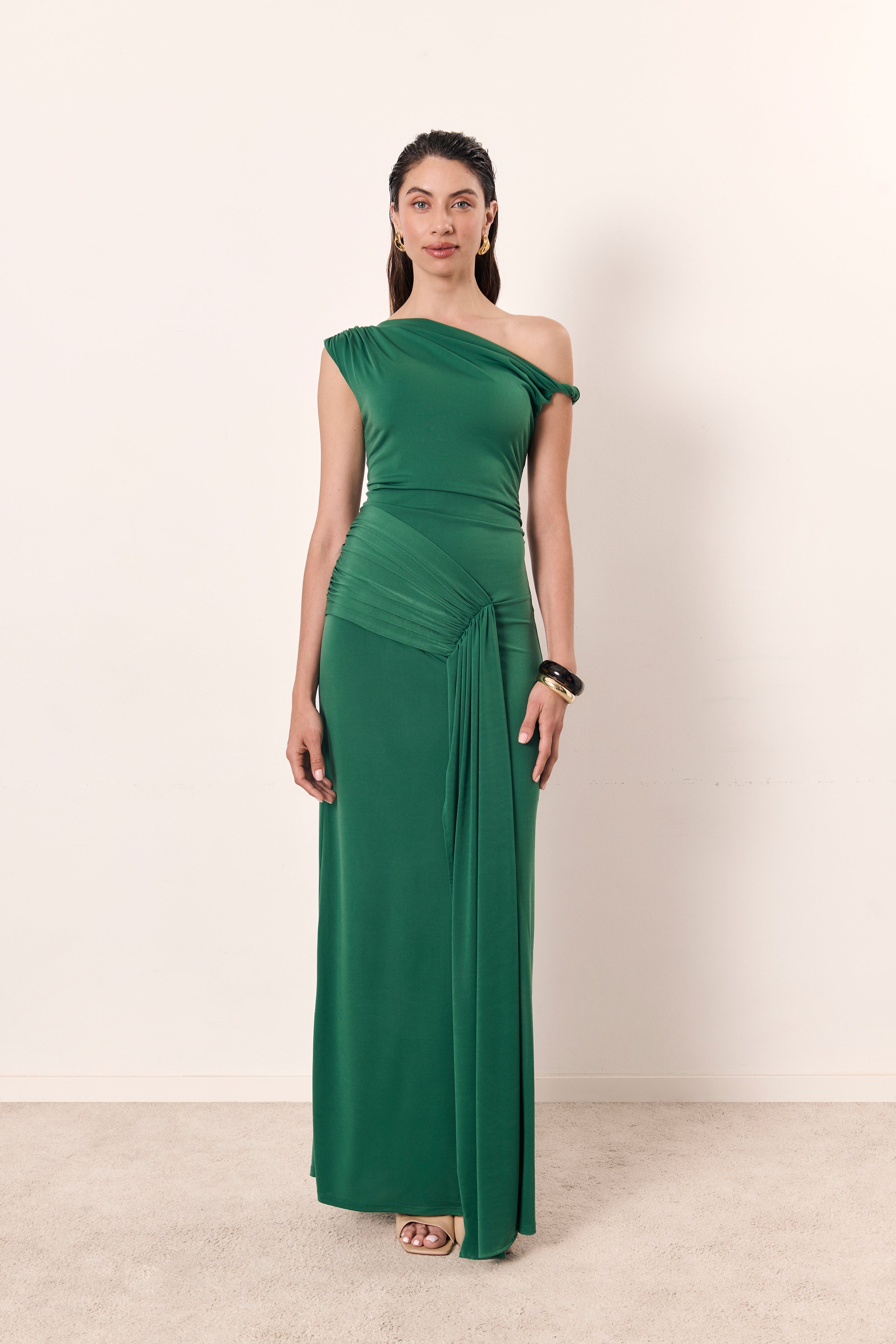 Vestido Amira verde jade