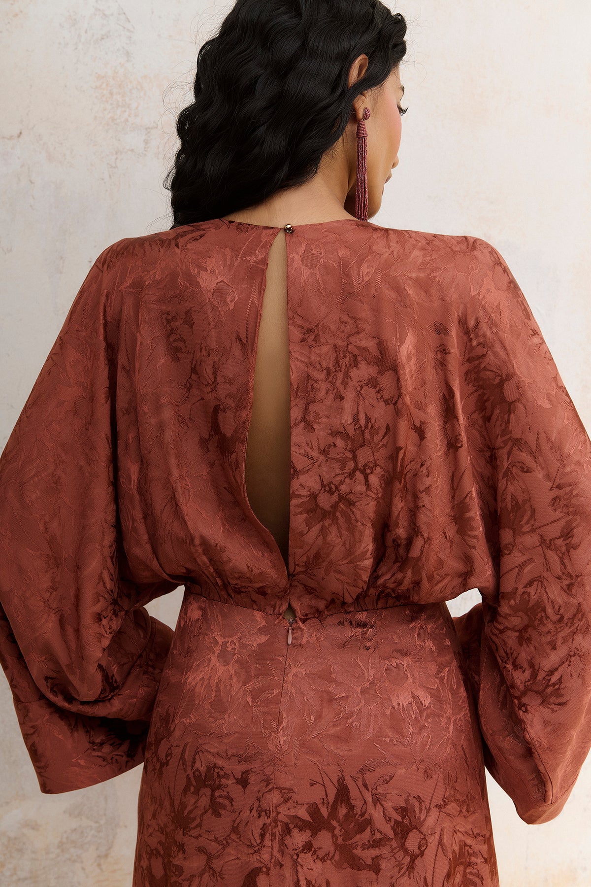 Vestido Diletta terracota