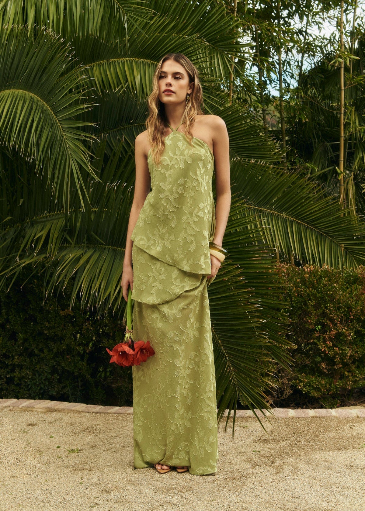 Dune set in pistachio green