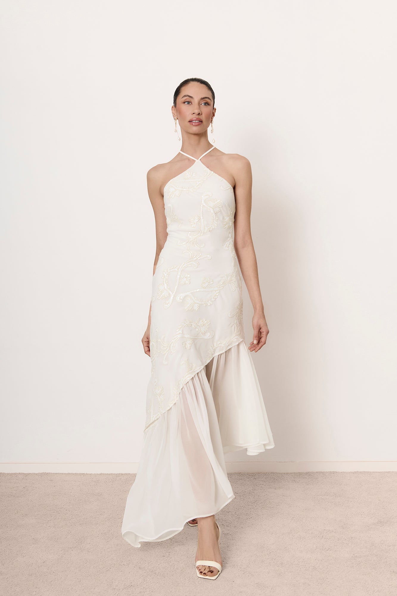 Amelia dress in white