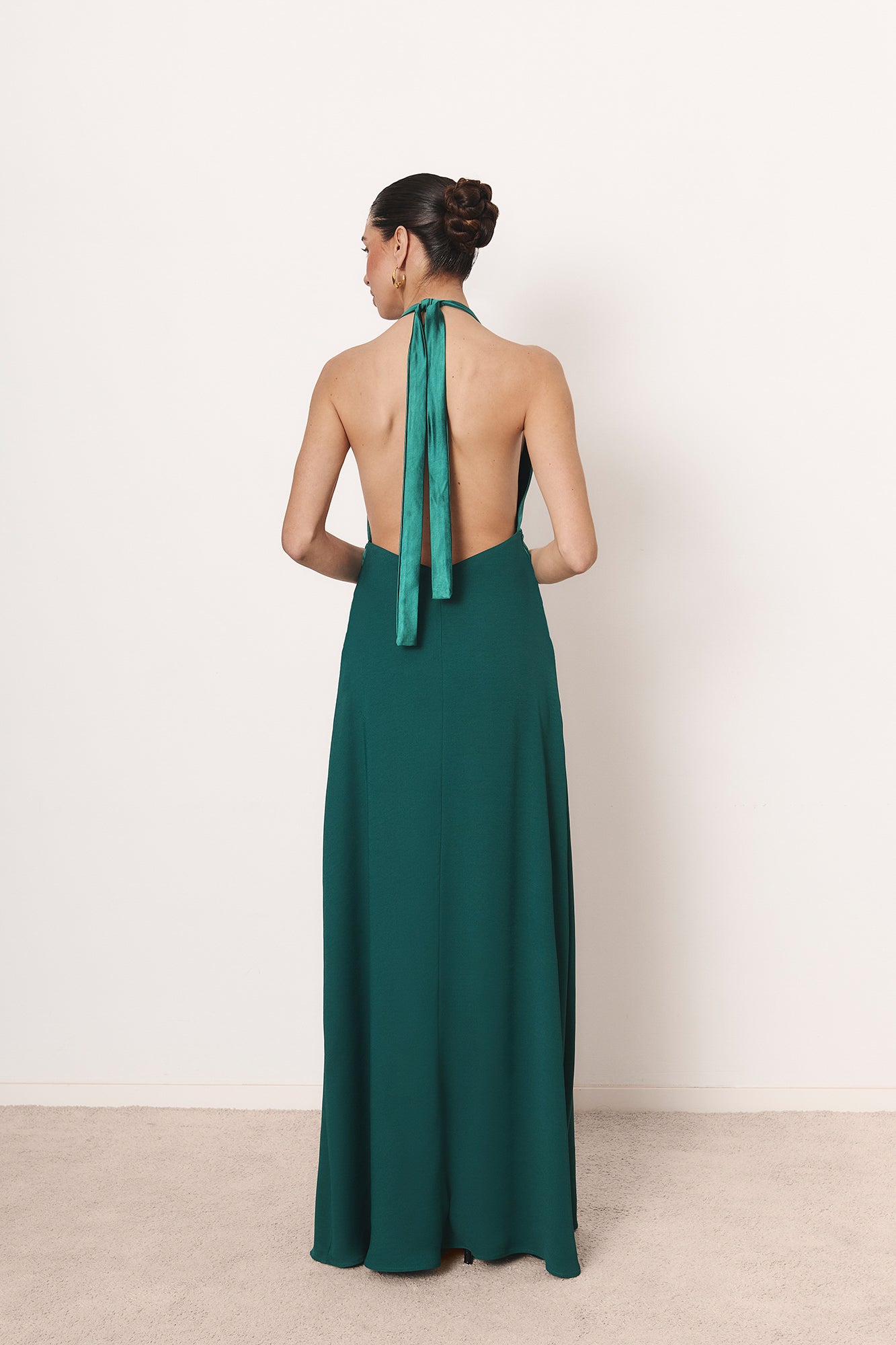 Vestido Nara verde jade