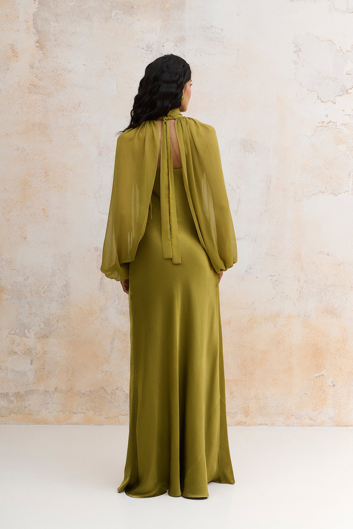 Vestido Olia verde aceite