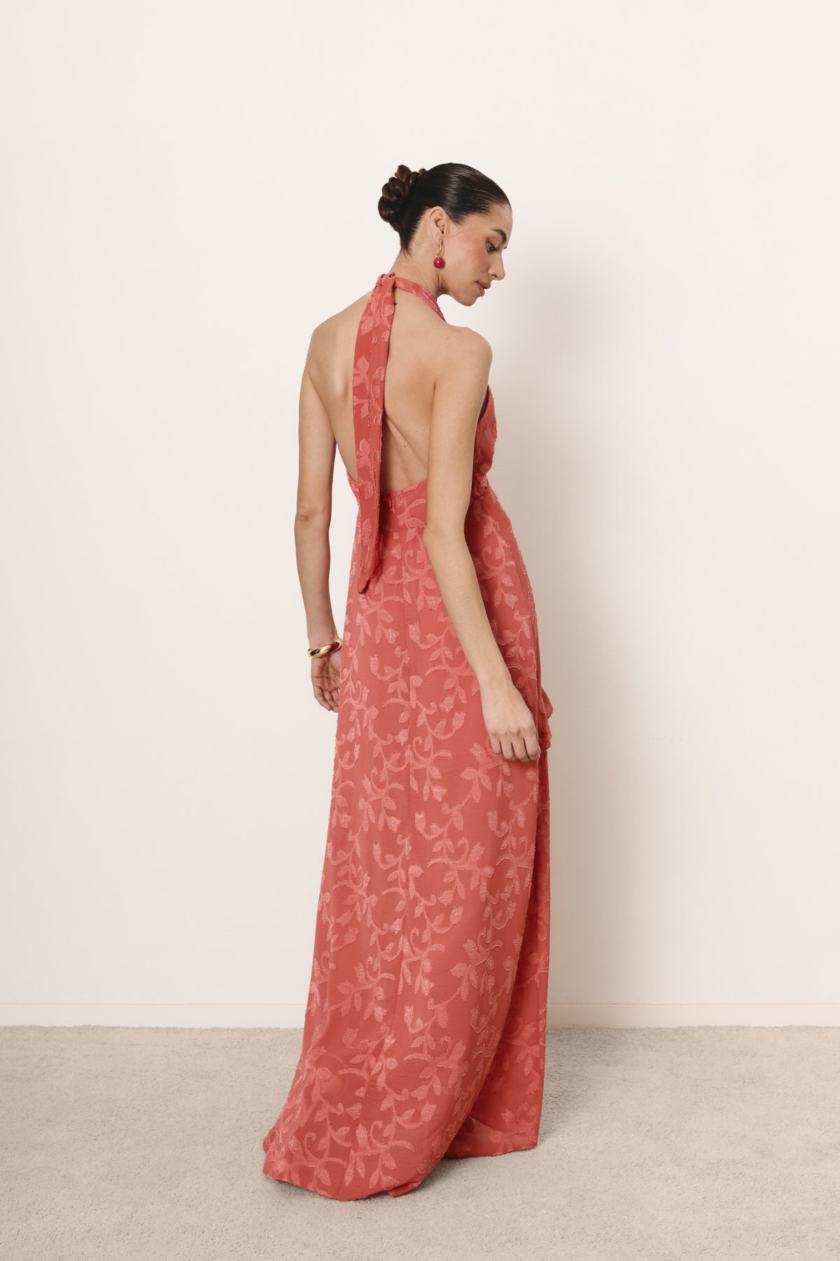 Vestido Bahia rosa coral