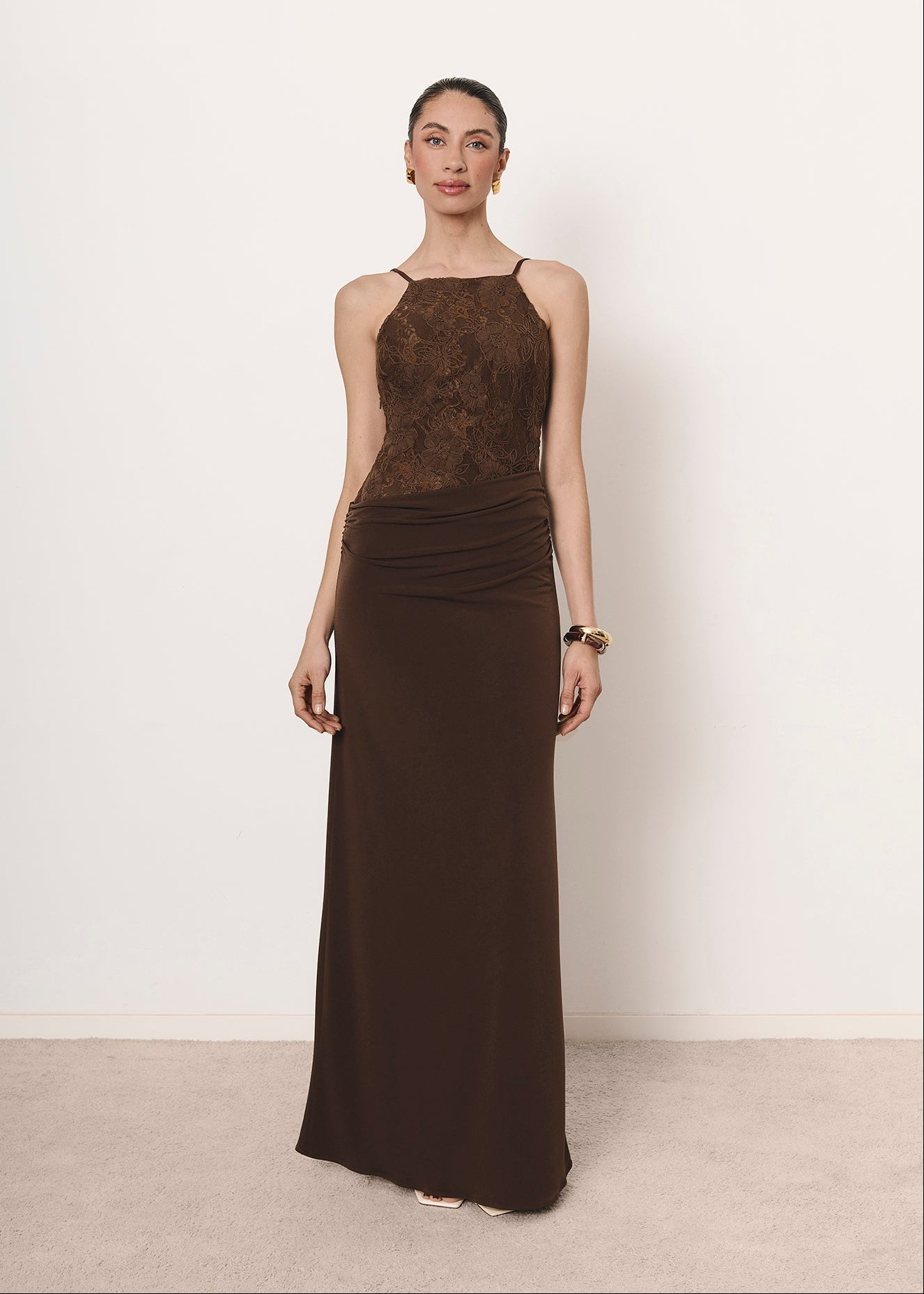 Vestido Aruba marrón