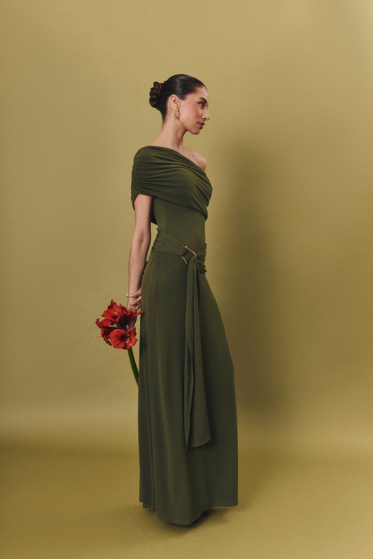 Pietra dress in khaki green