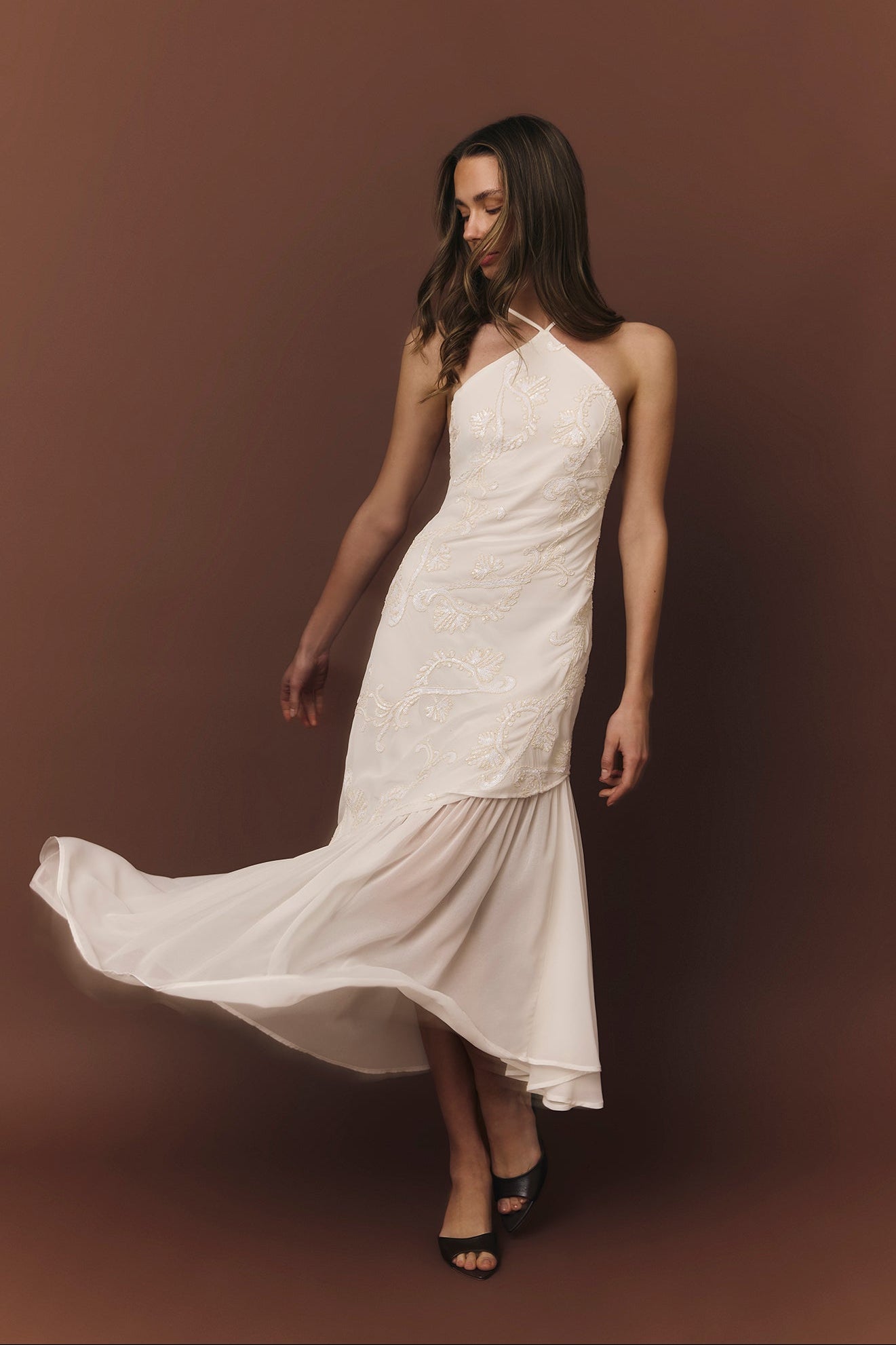 Amelia dress in white