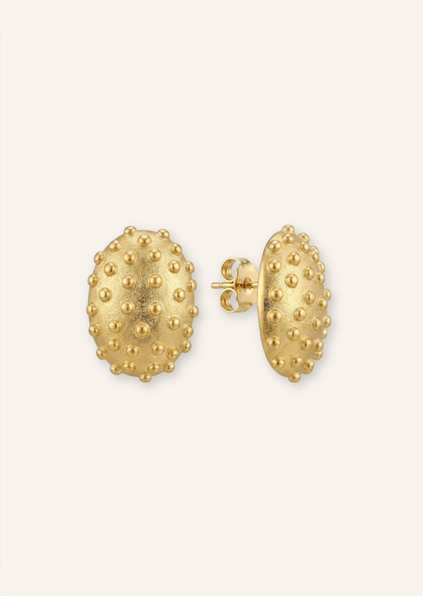 Allamanda gold earrings
