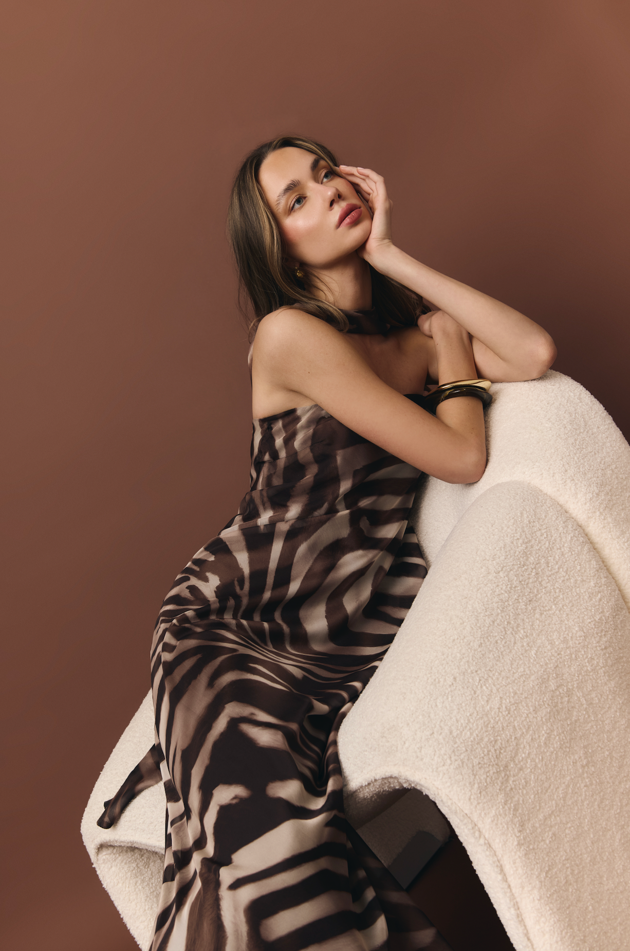 Vestido Cala zebra print