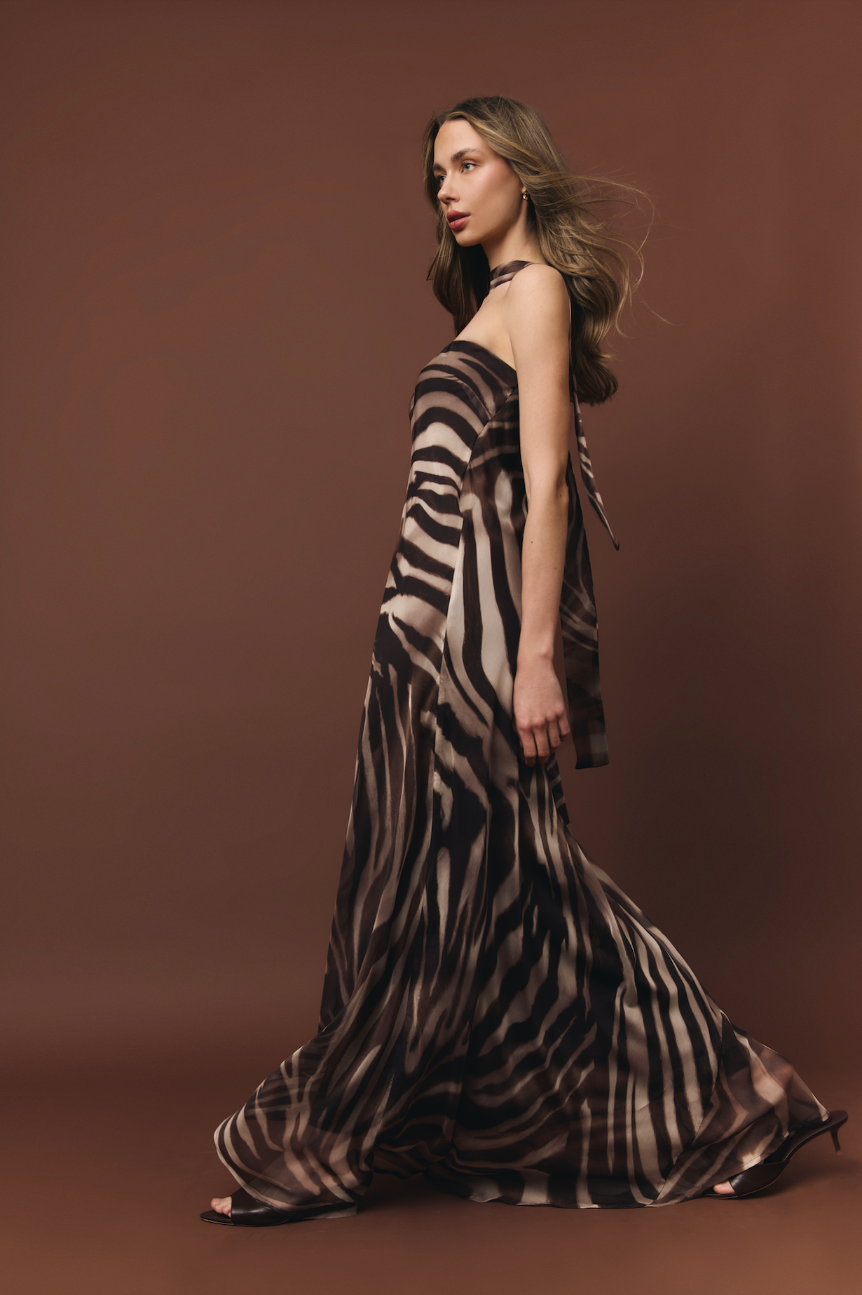 Vestido Cala zebra print