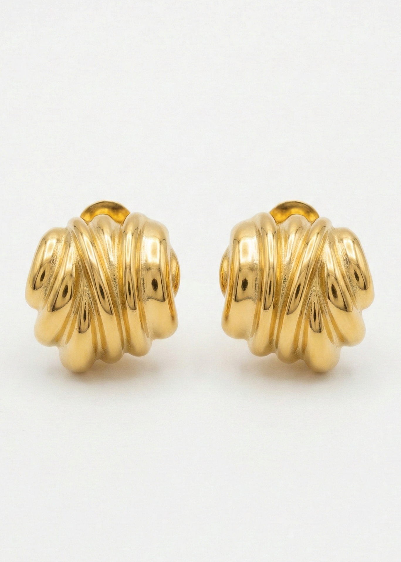 Gold Bromeliad Earrings