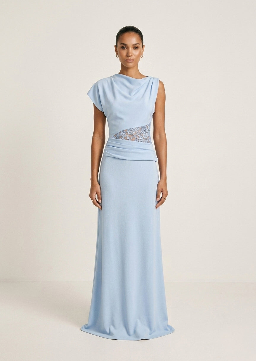 Vestido Antheia azul celeste