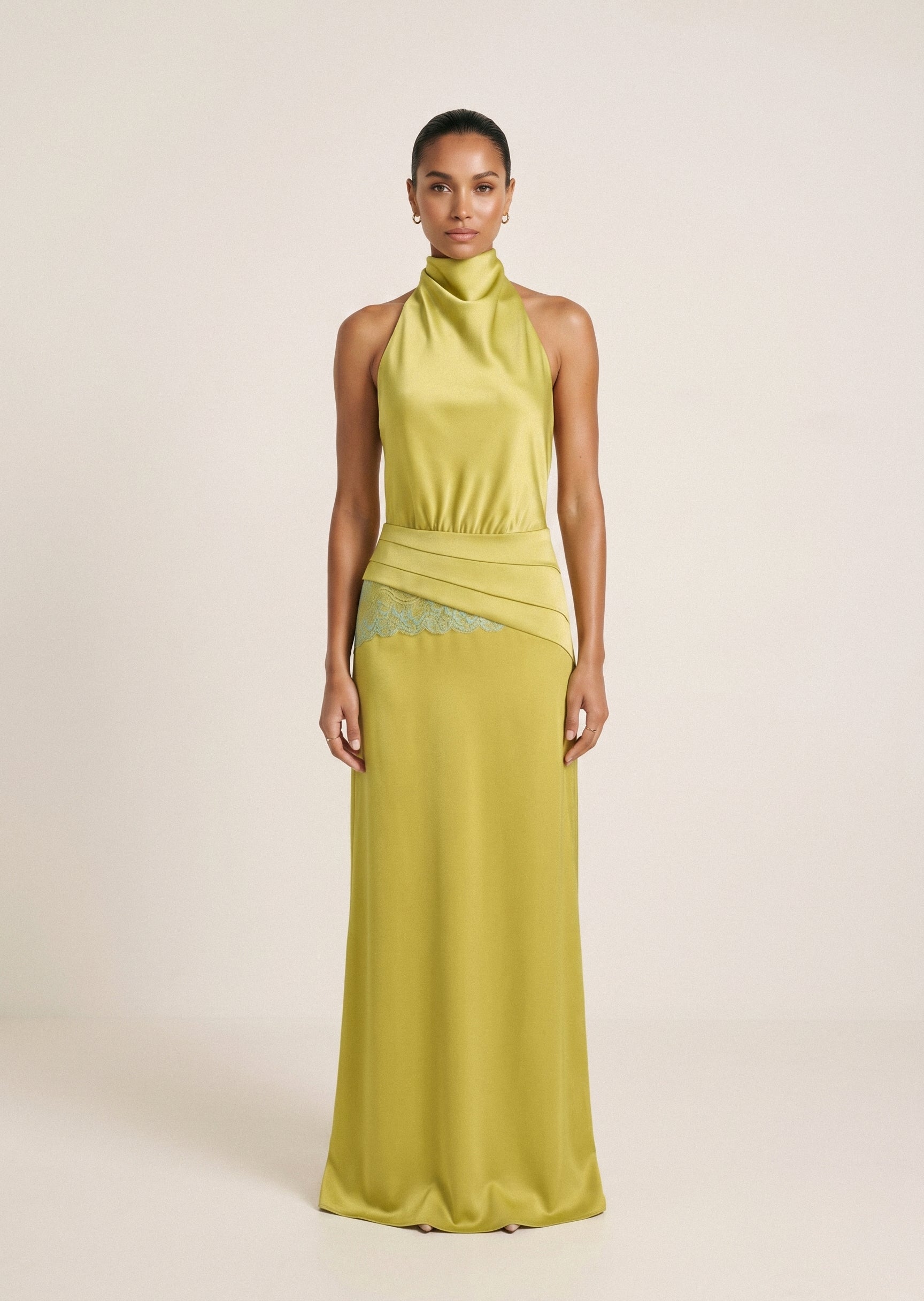 Vestido Astra verde lima