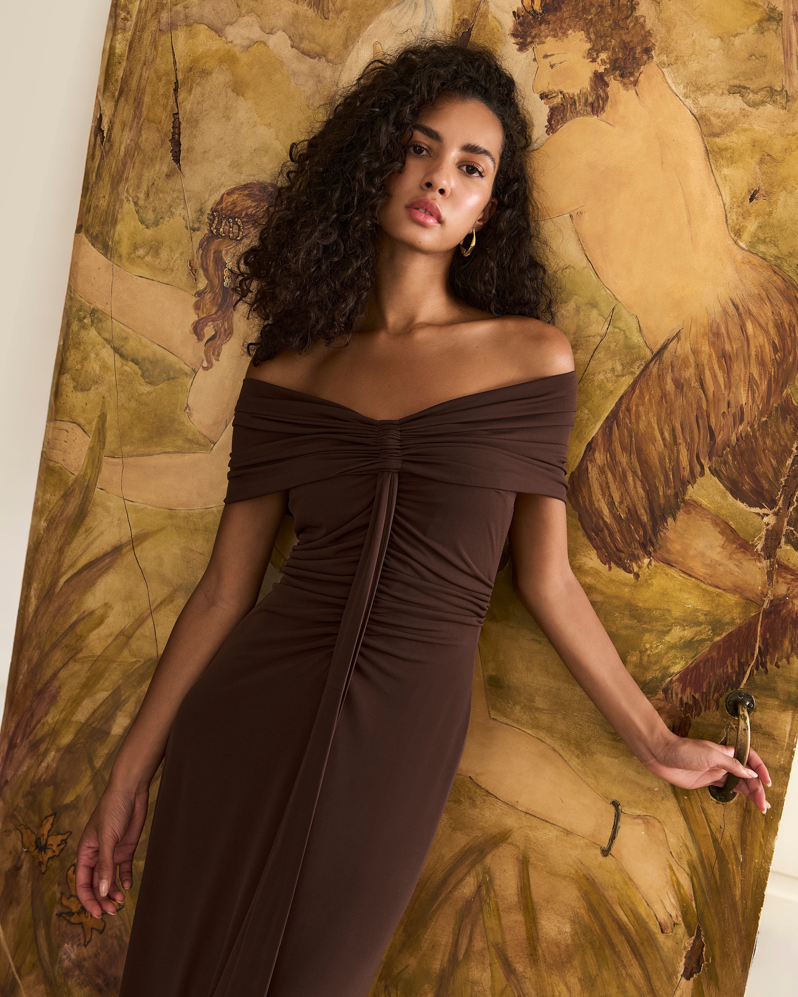 Vestido Renée marrón