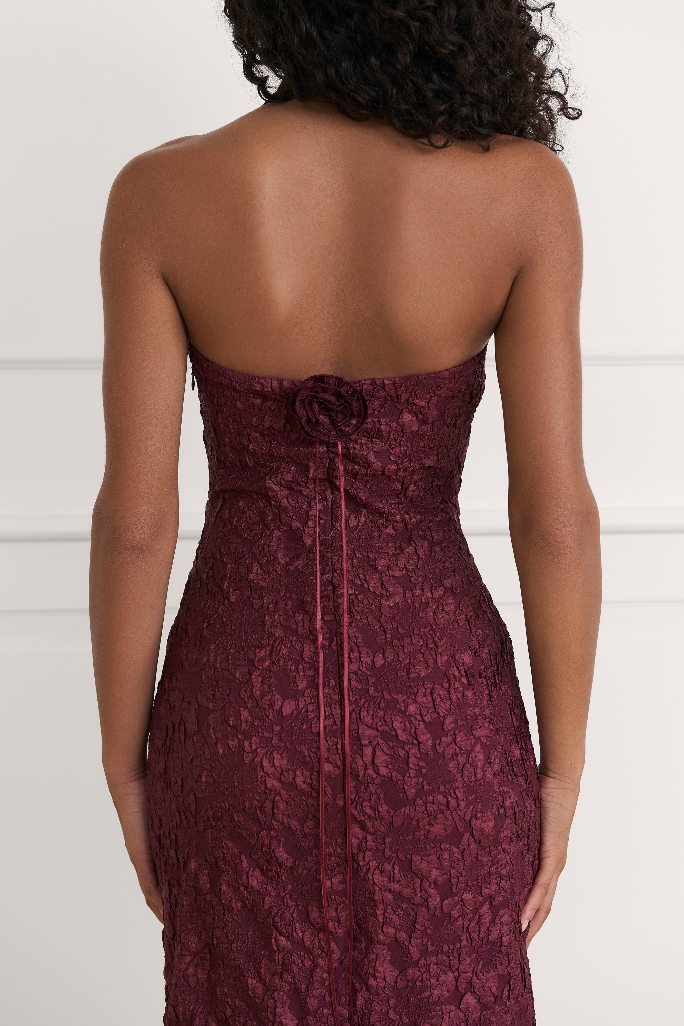 Vestido Allegra burgundy