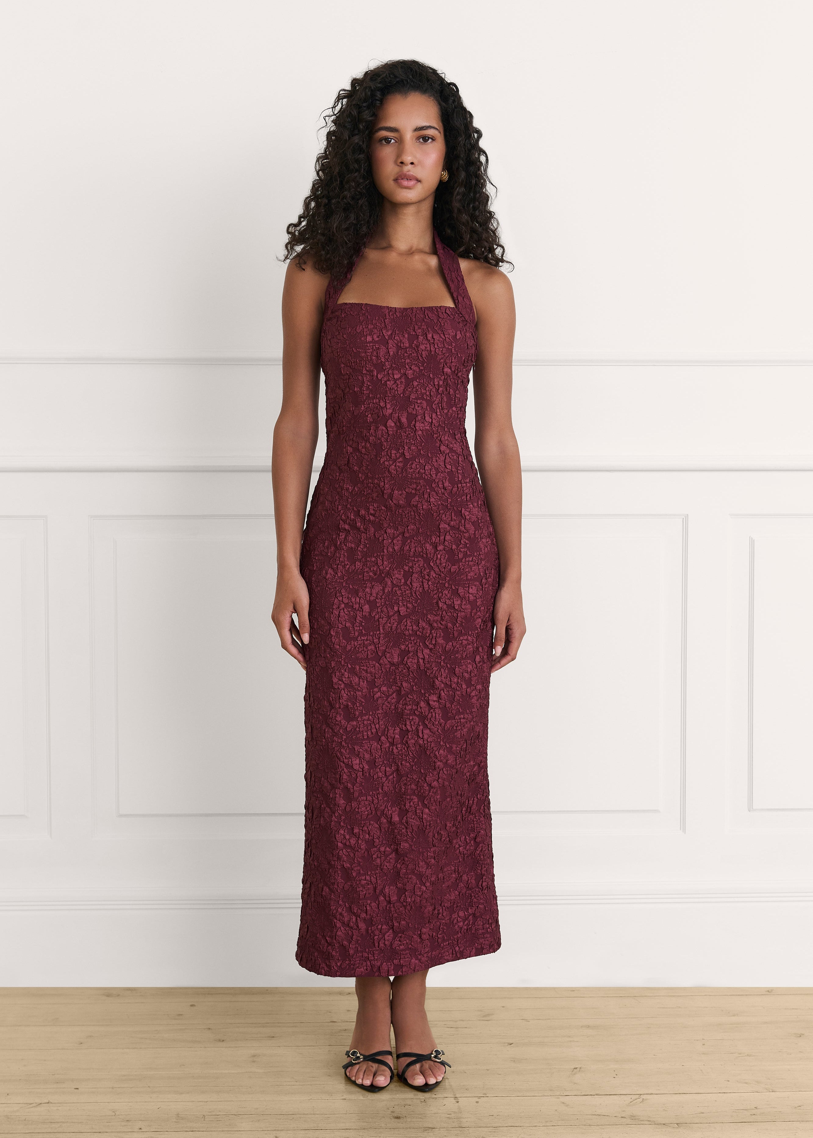 Vestido Allegra burgundy