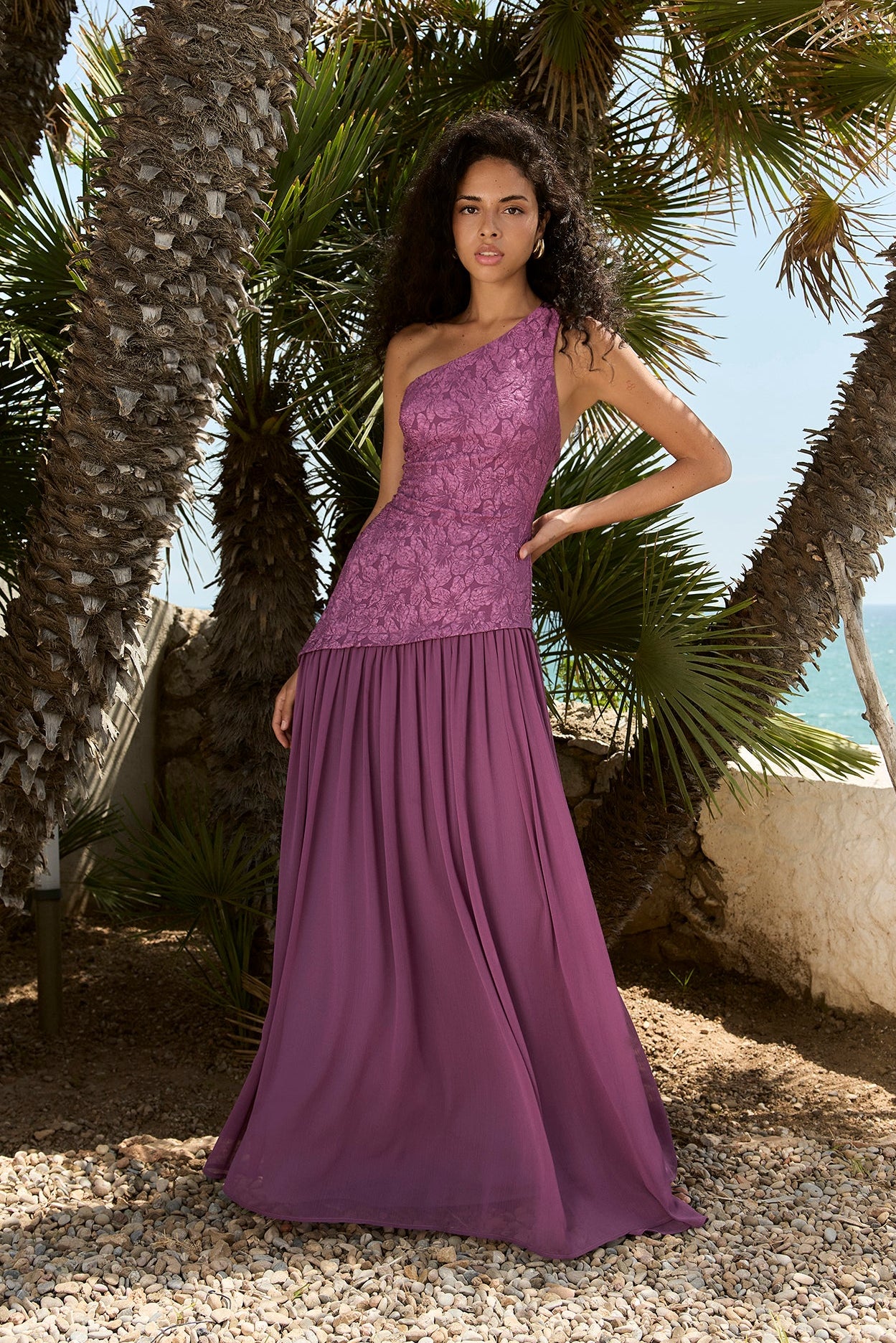 Vestido Ariadne malva