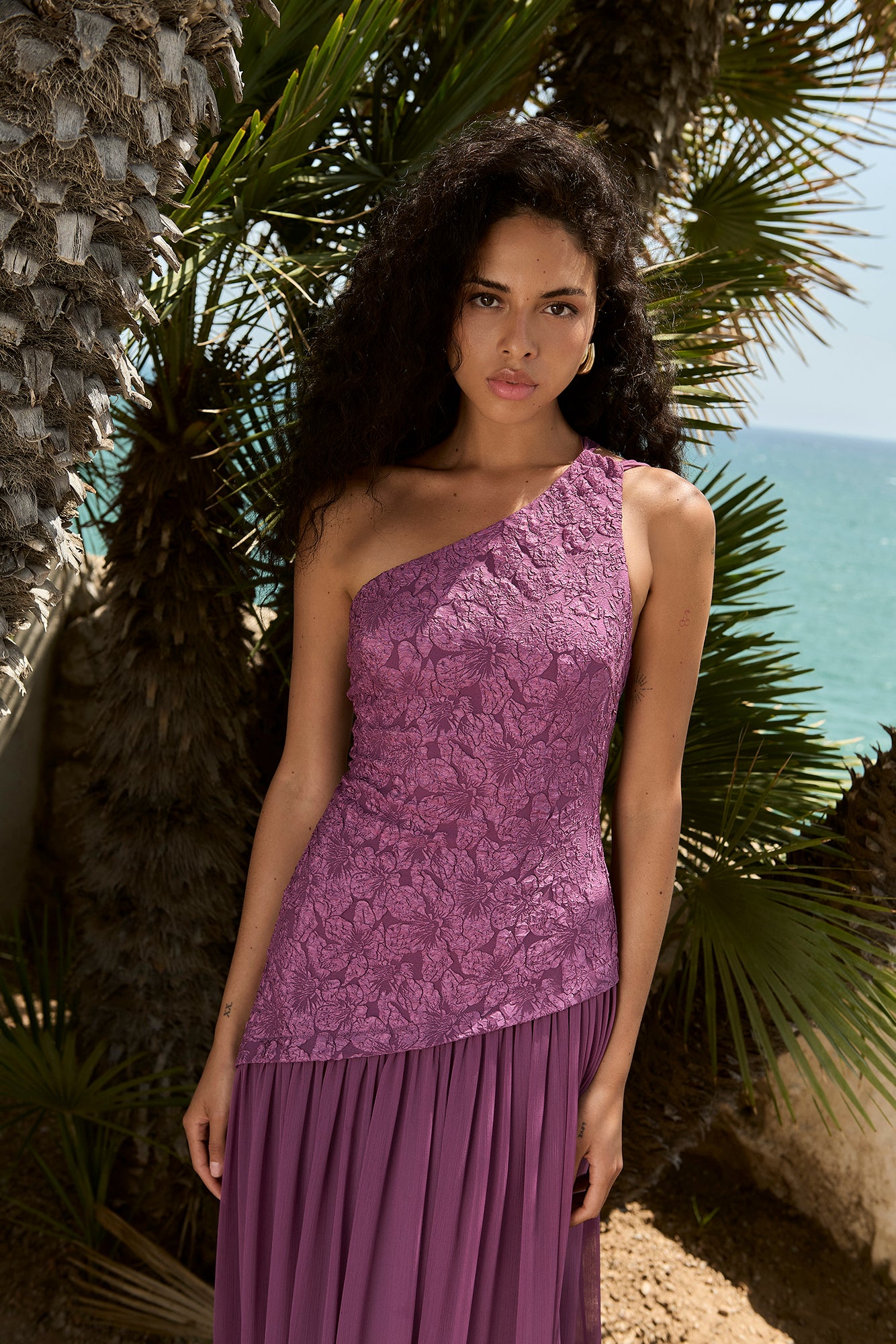 Vestido Ariadne malva