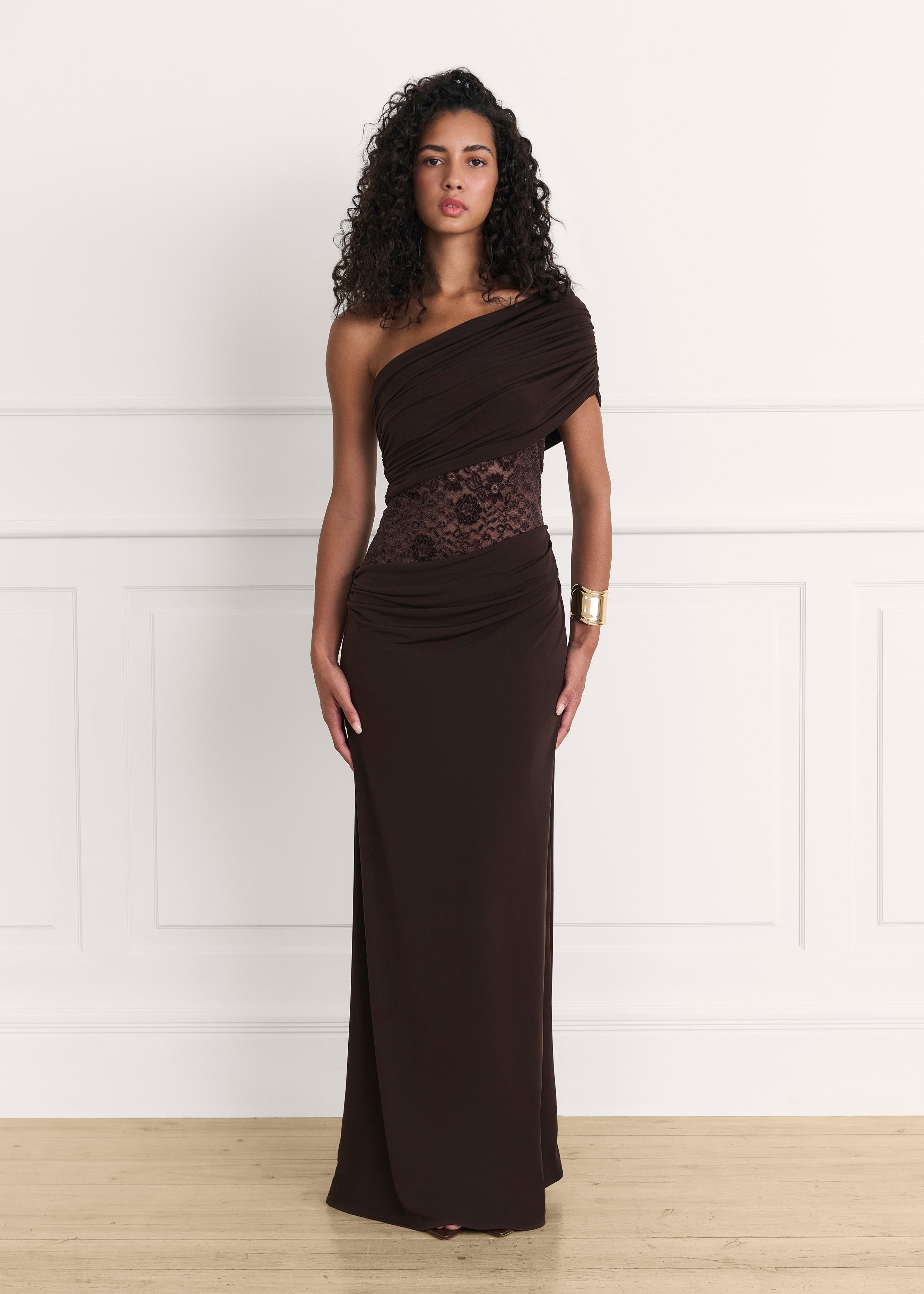 Danielle brown dress