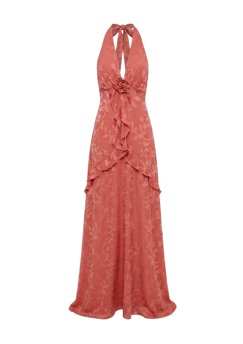 Vestido Bahia rosa coral