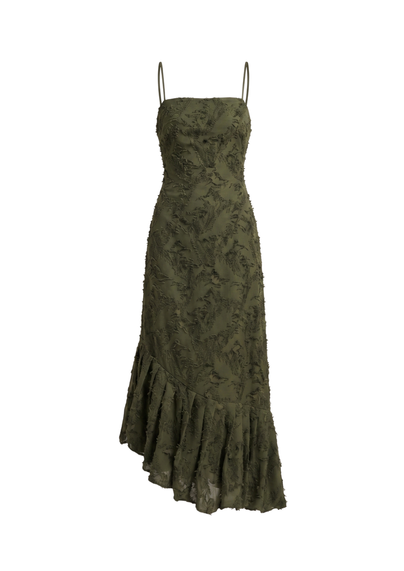 Vestido Vespro verde musgo