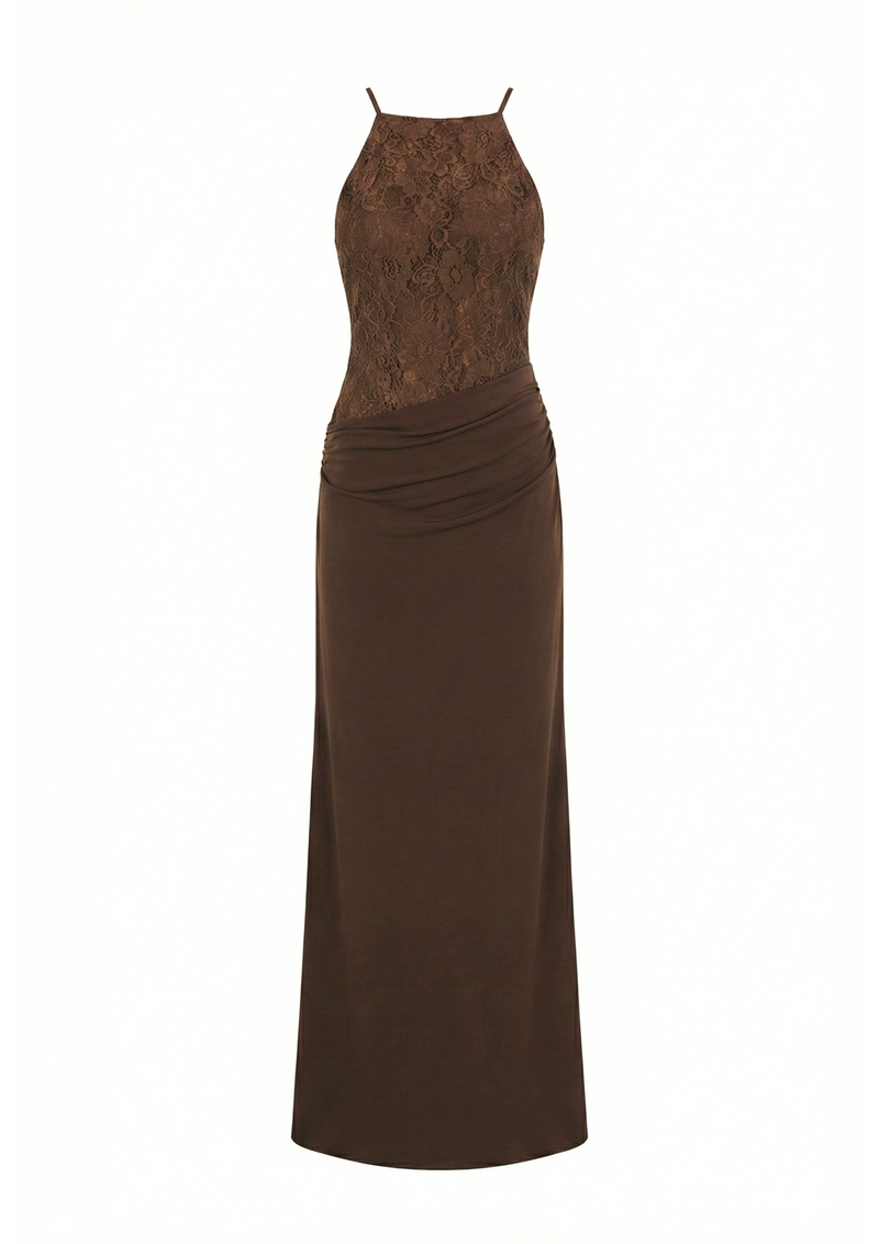 Vestido Aruba marrón