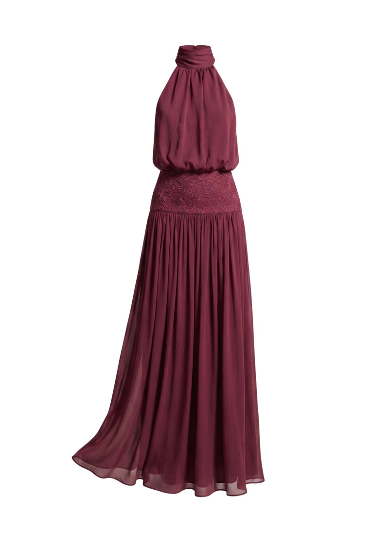 Vestido Daphne ciruela