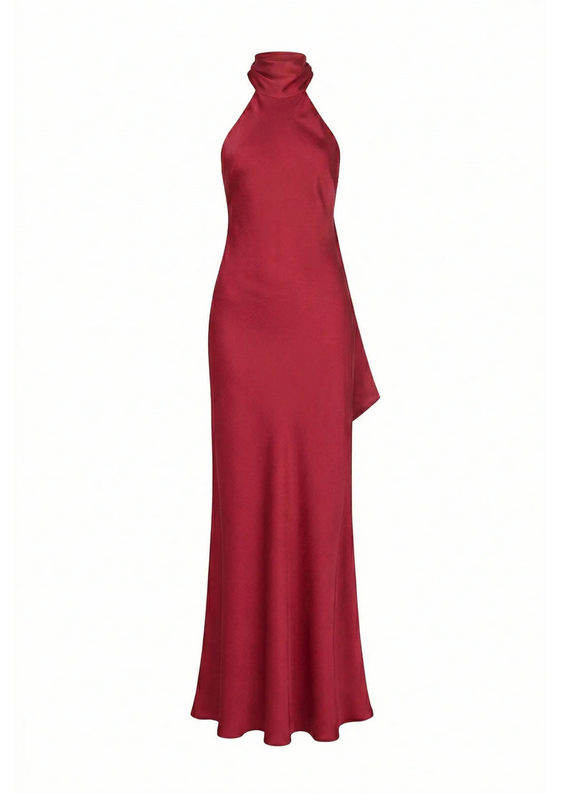 Vestido Stella rojo fresa