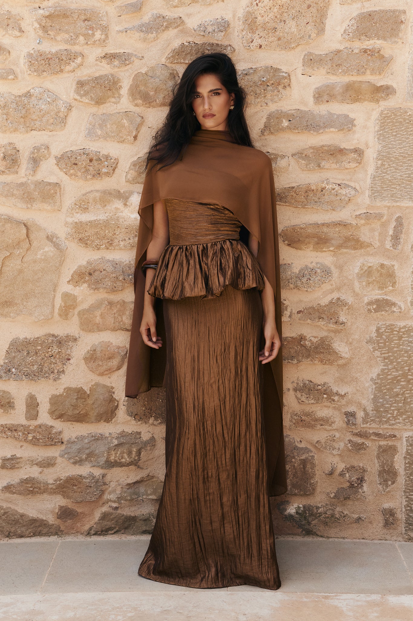 Chal Verona marrón camel