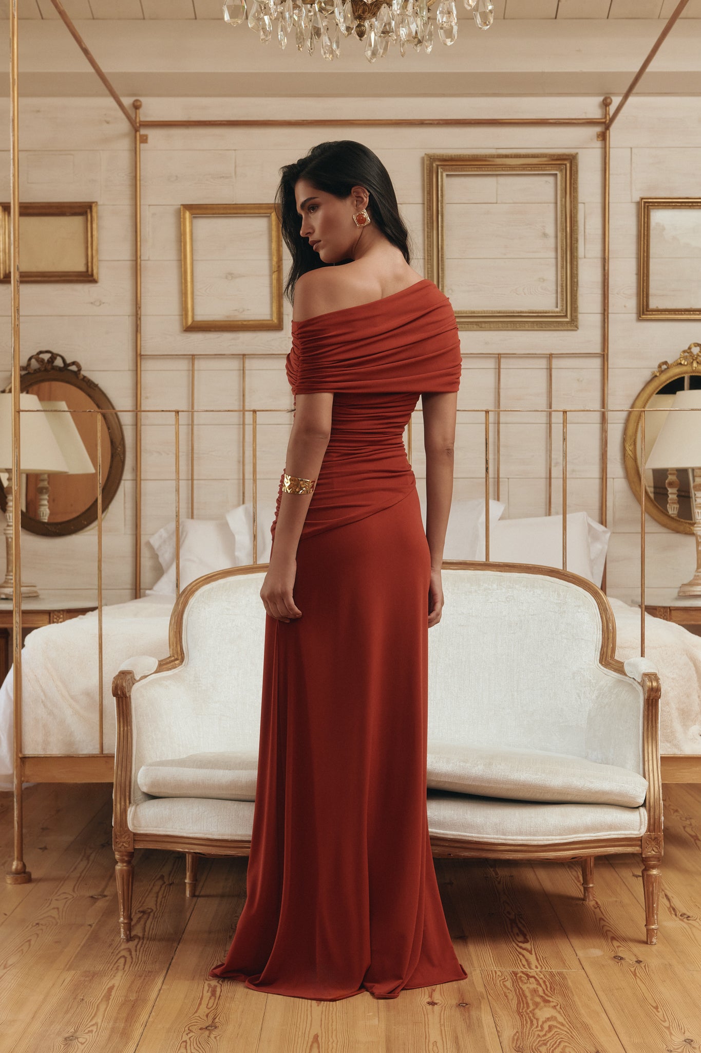 Vestido Vittoria teja