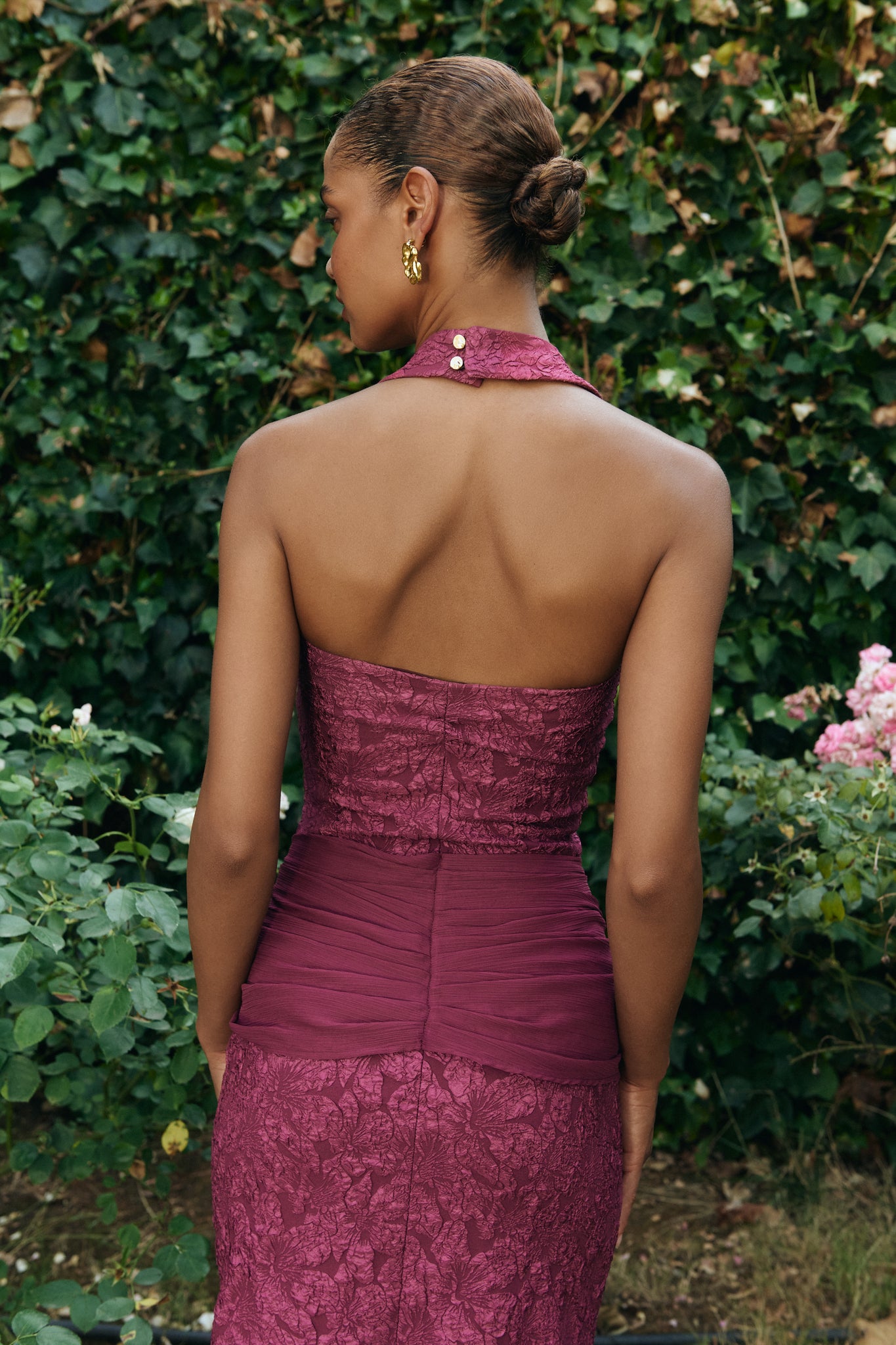 Vestido Fiorella ciruela