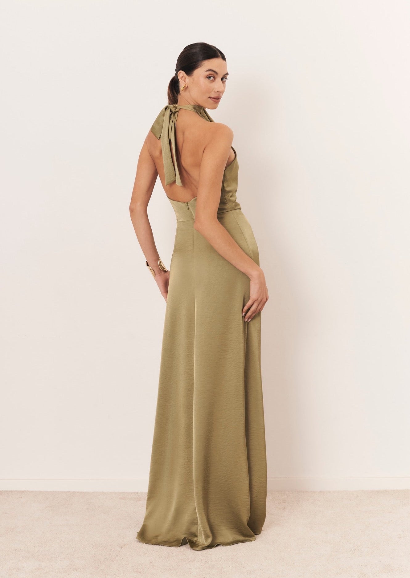 Olive green Athena dress