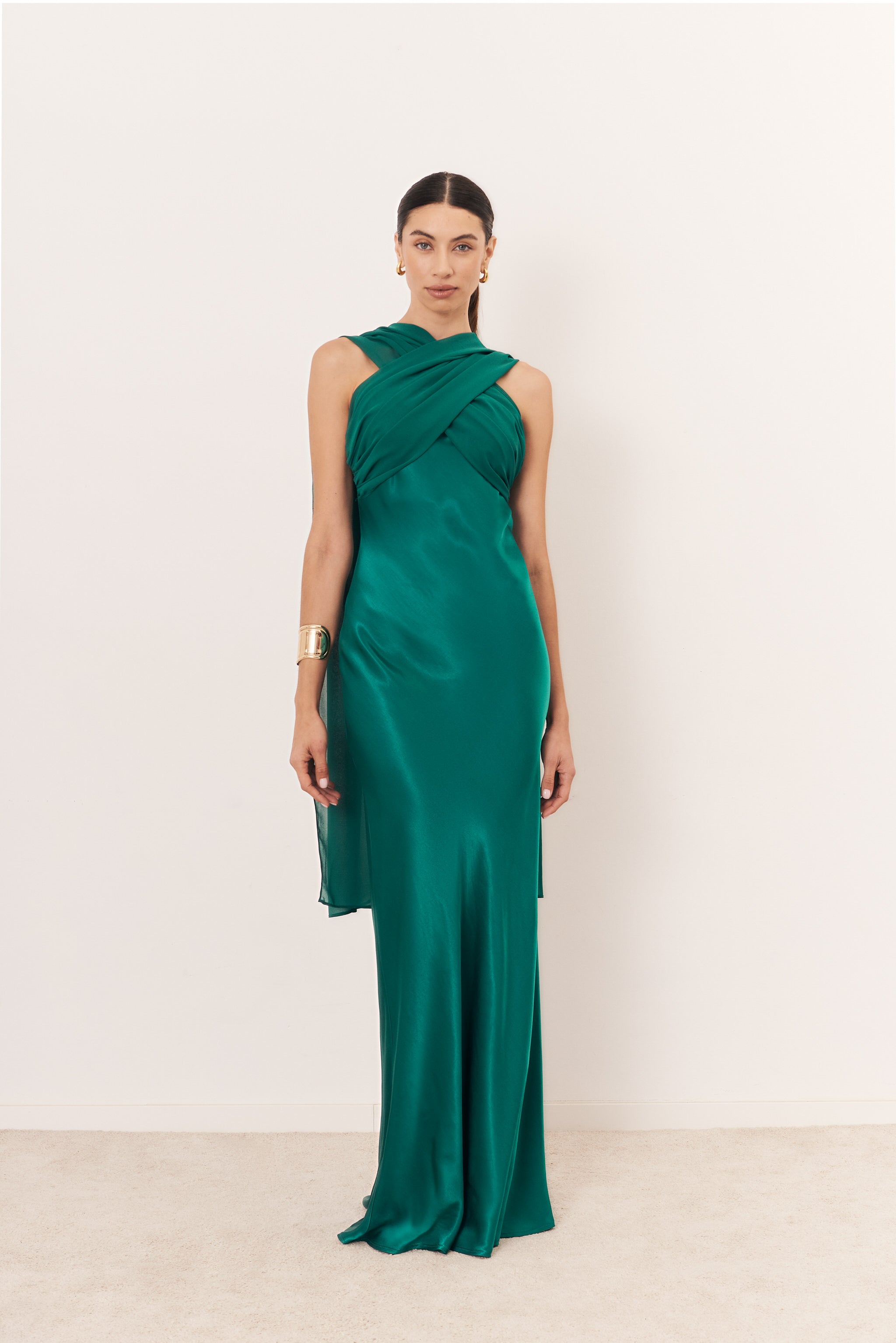 Emerald Green Capri Dress