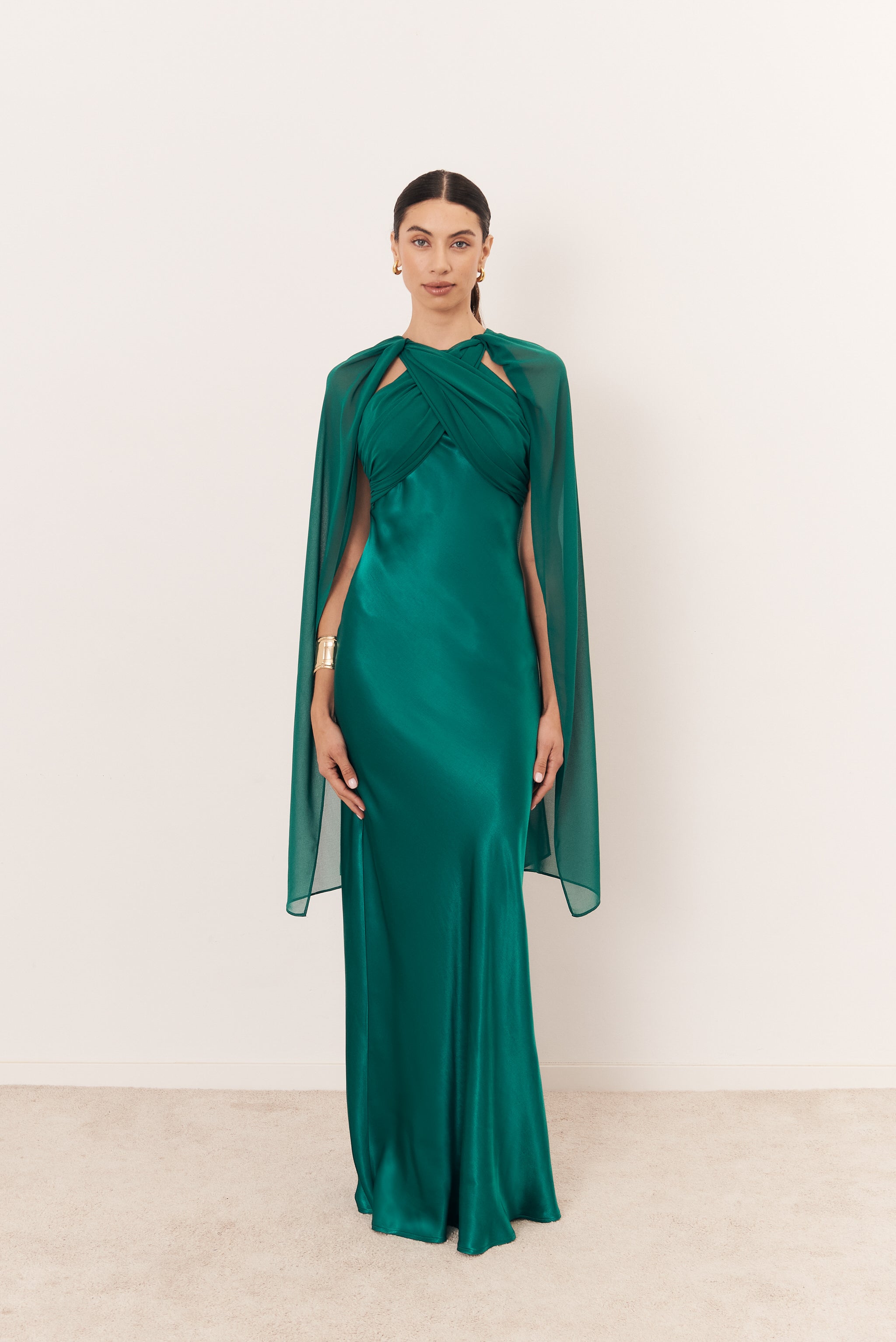 Emerald Green Capri Dress