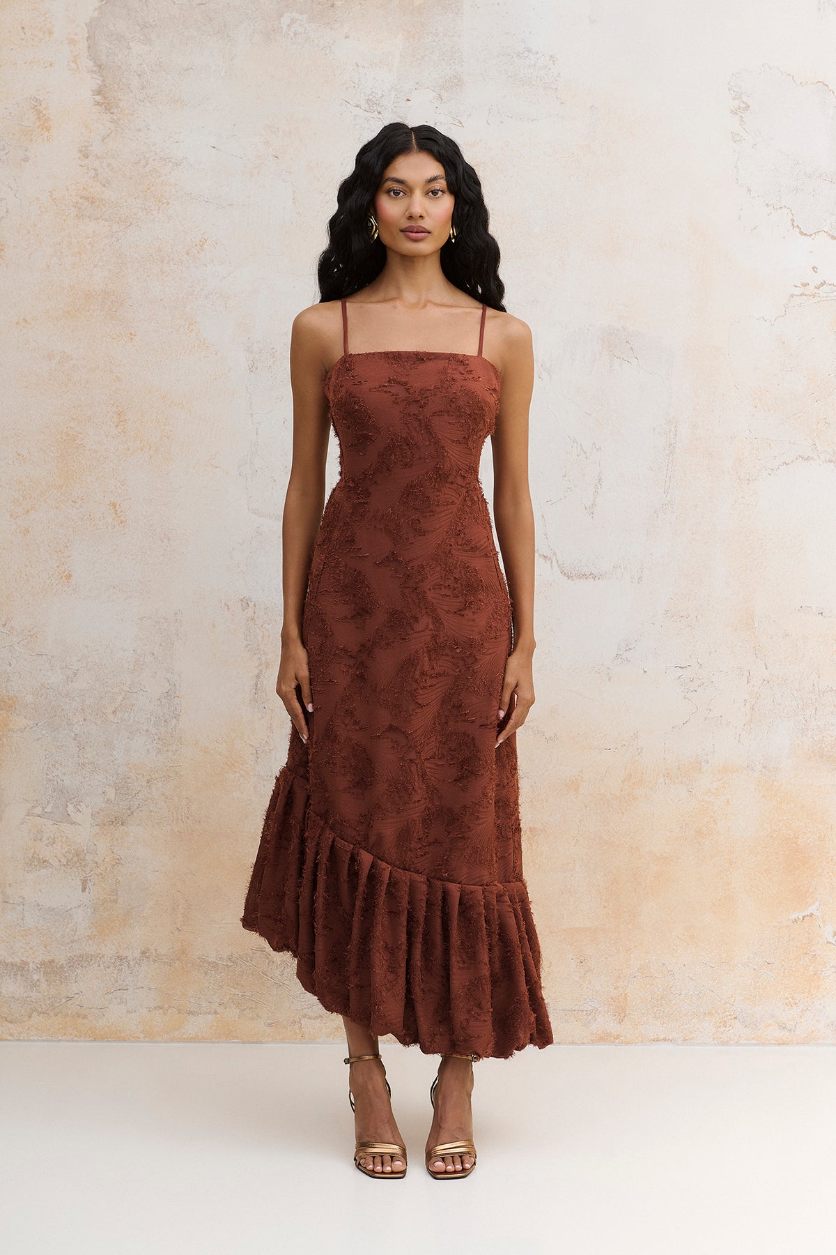 Vestido Vespro terracota