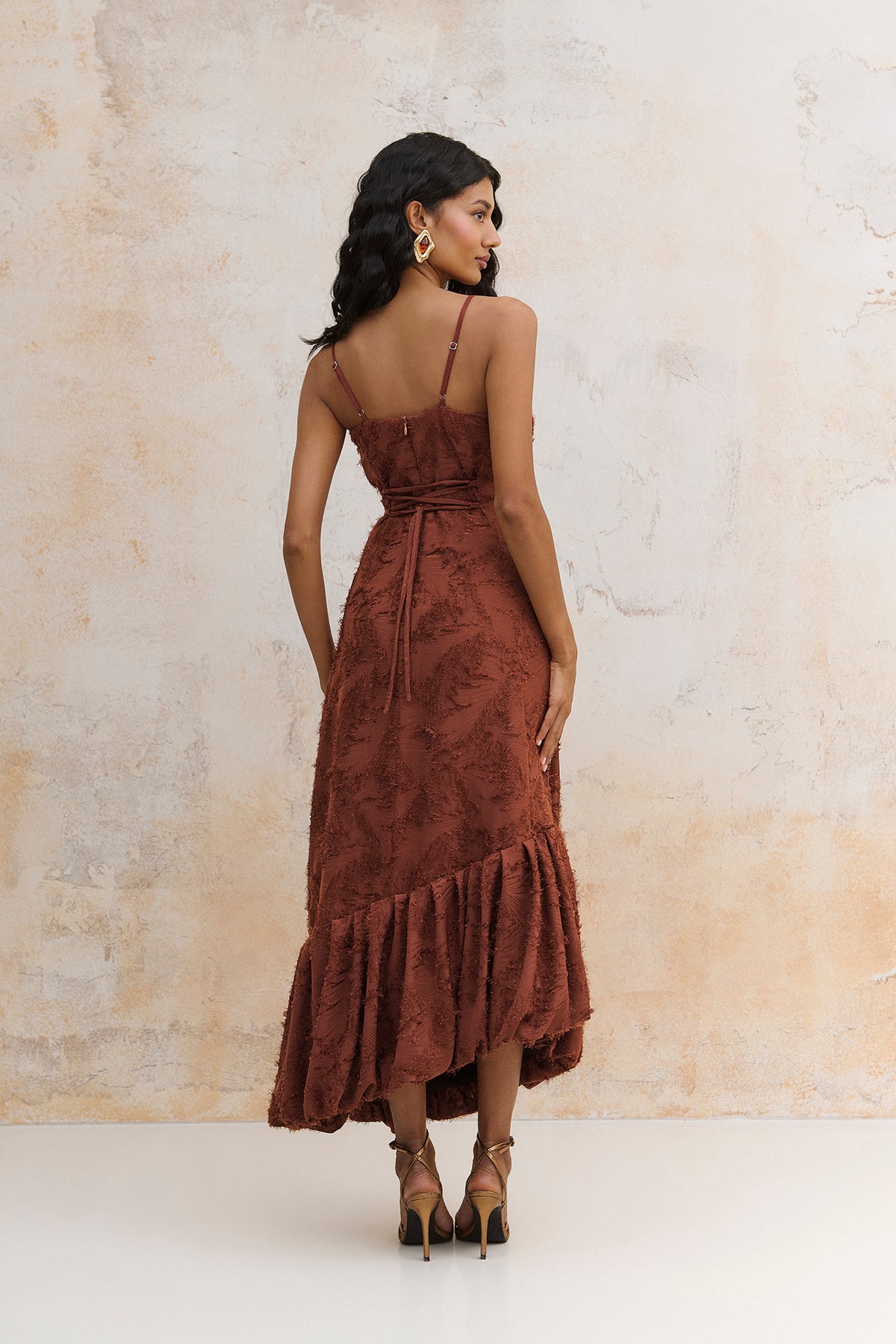 Vestido Vespro terracota