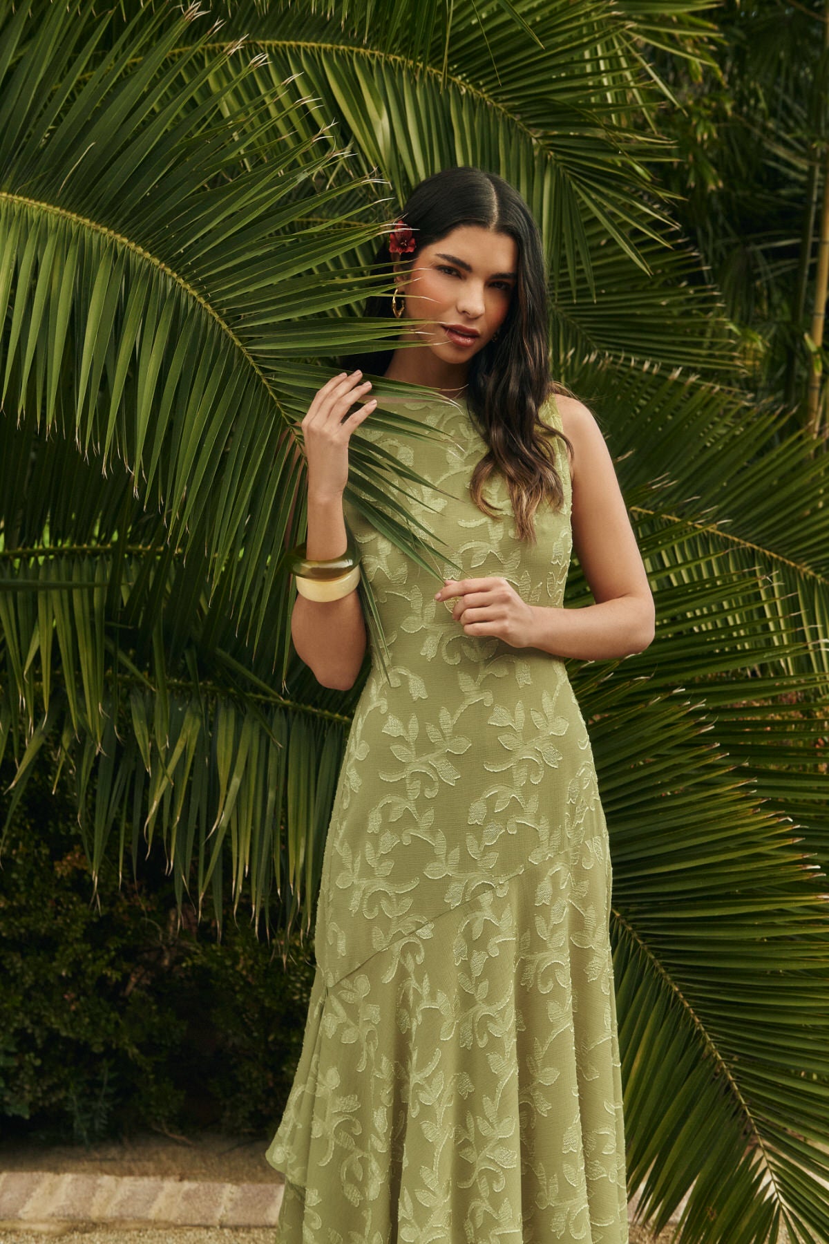 Paloma dress in pistachio green Paloma dress in pistachio green