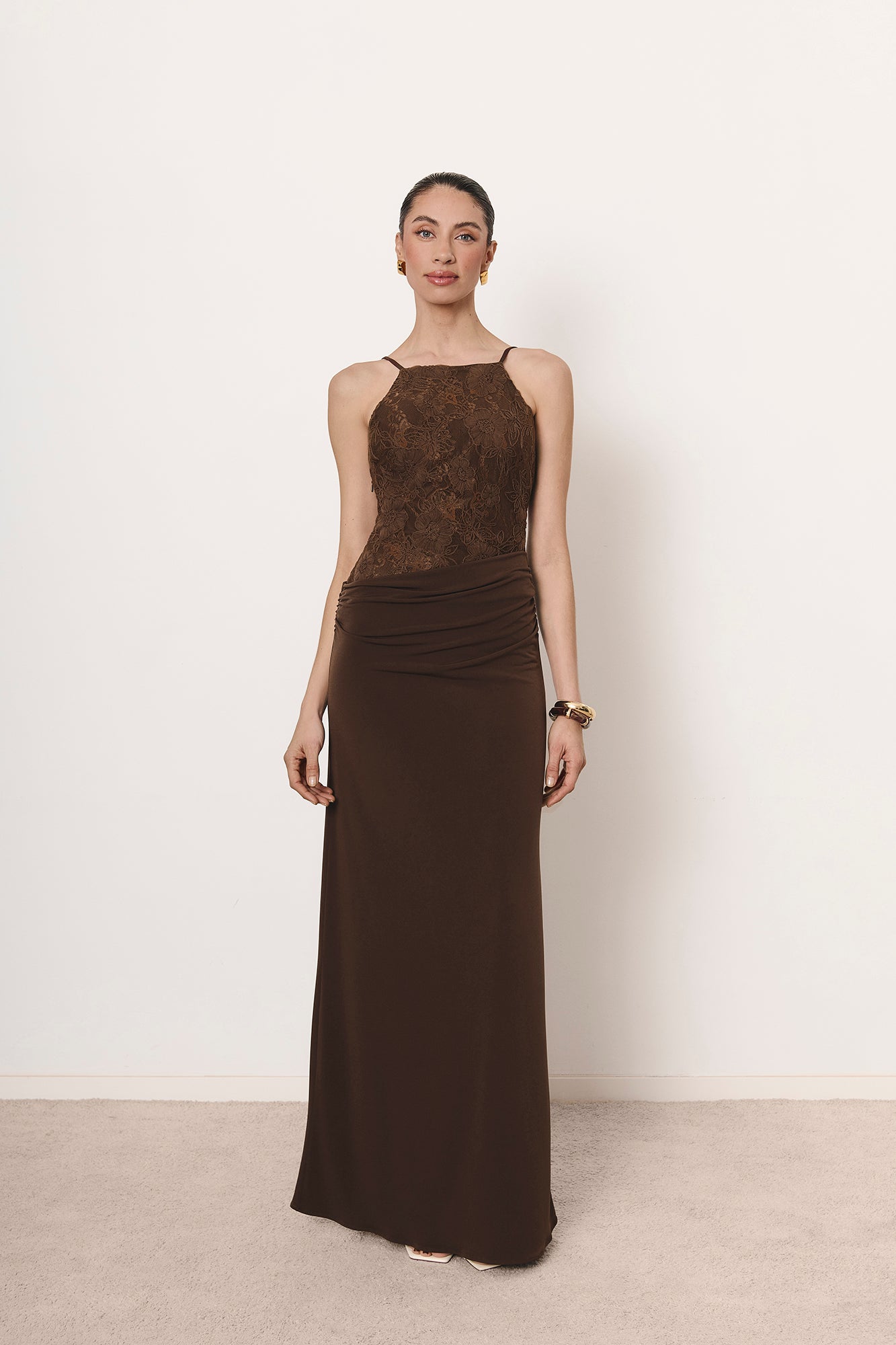 Vestido Aruba marrón