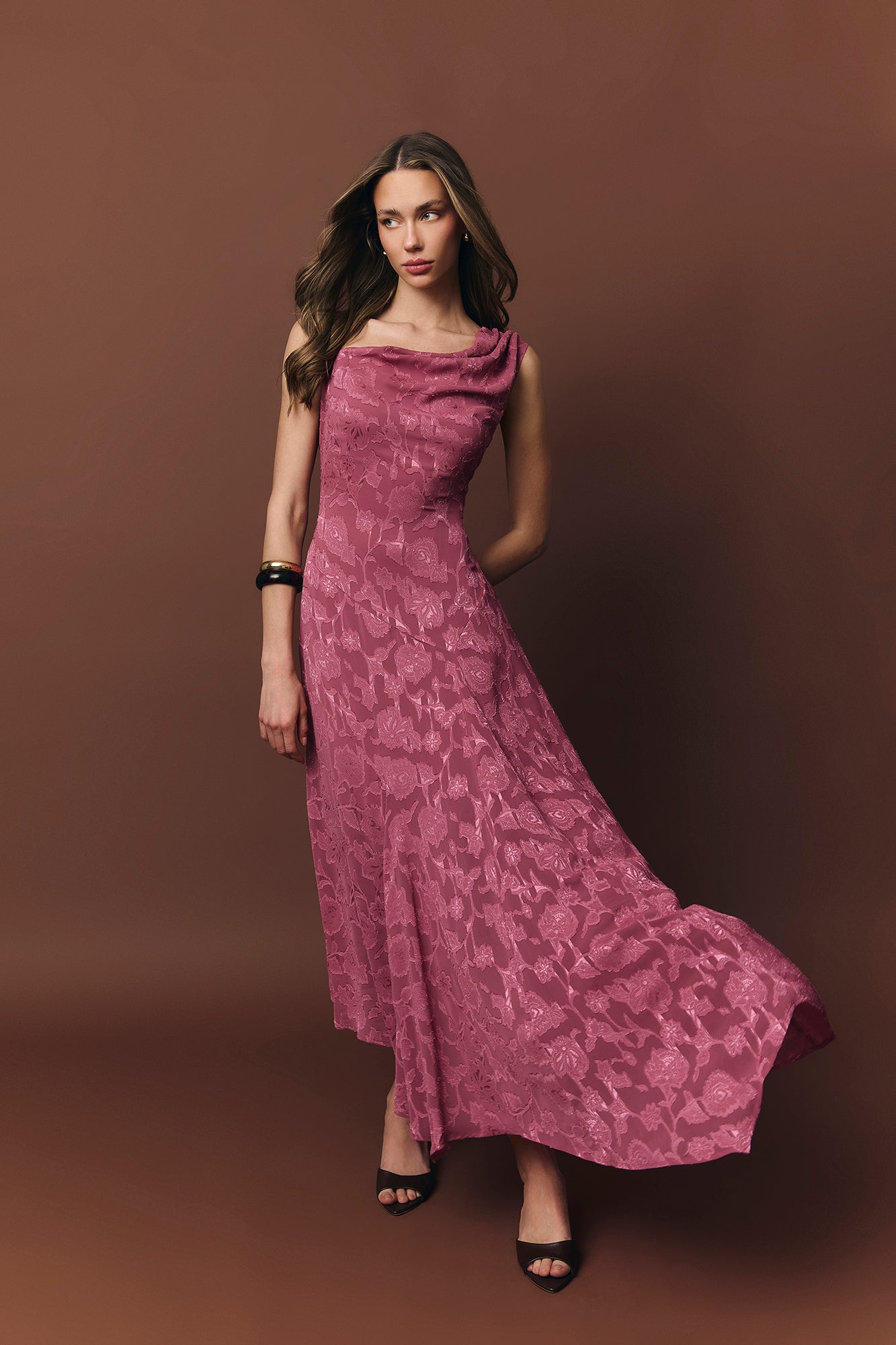 Vestido Ophelia rosa orquídea