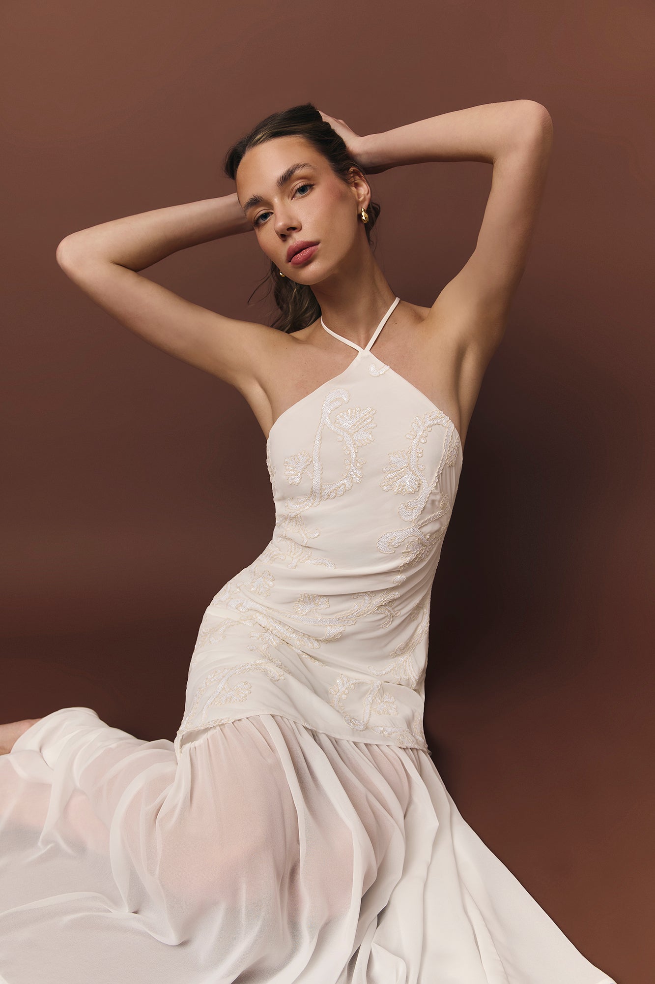 Amelia dress in white