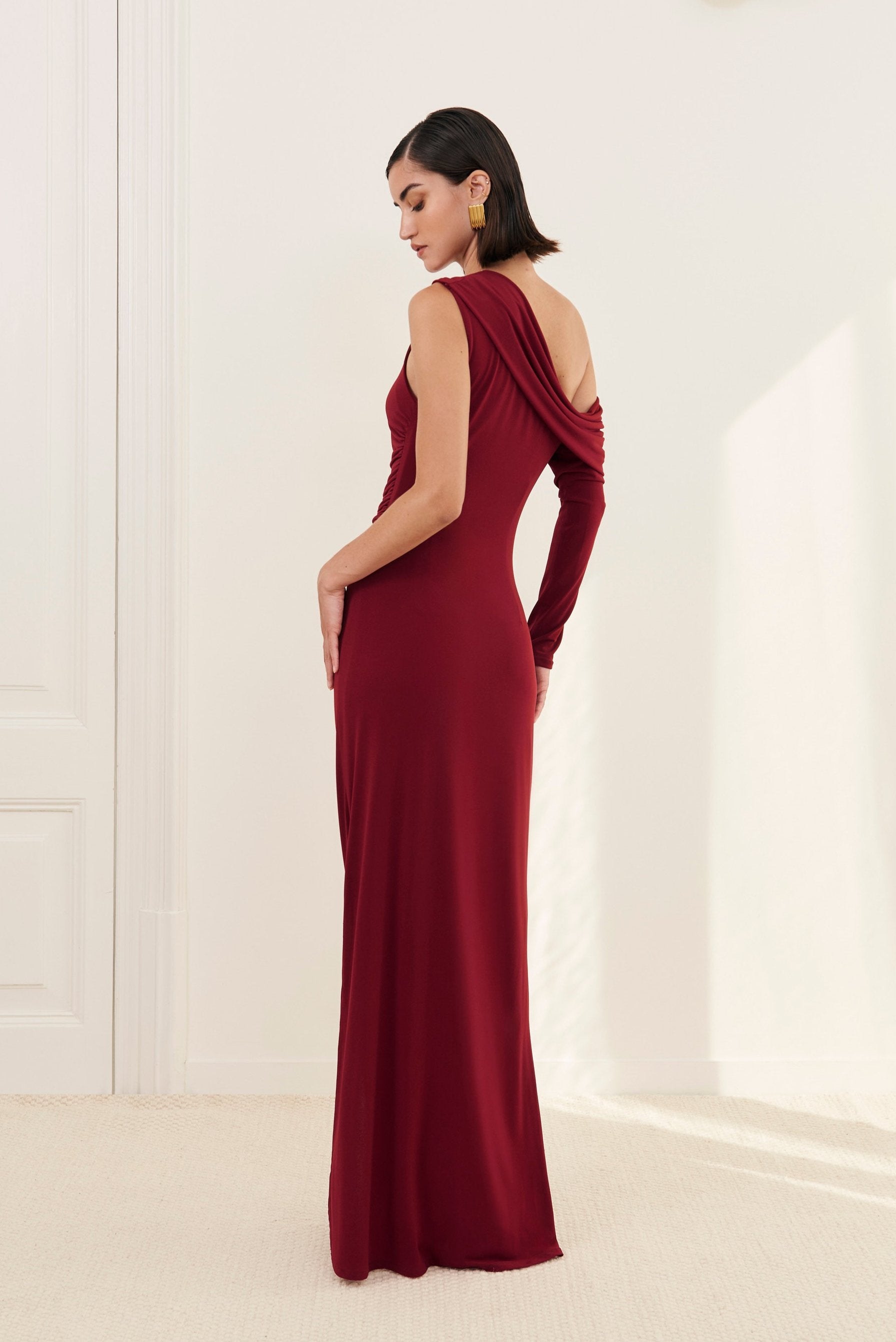 Vittoria dark red dress