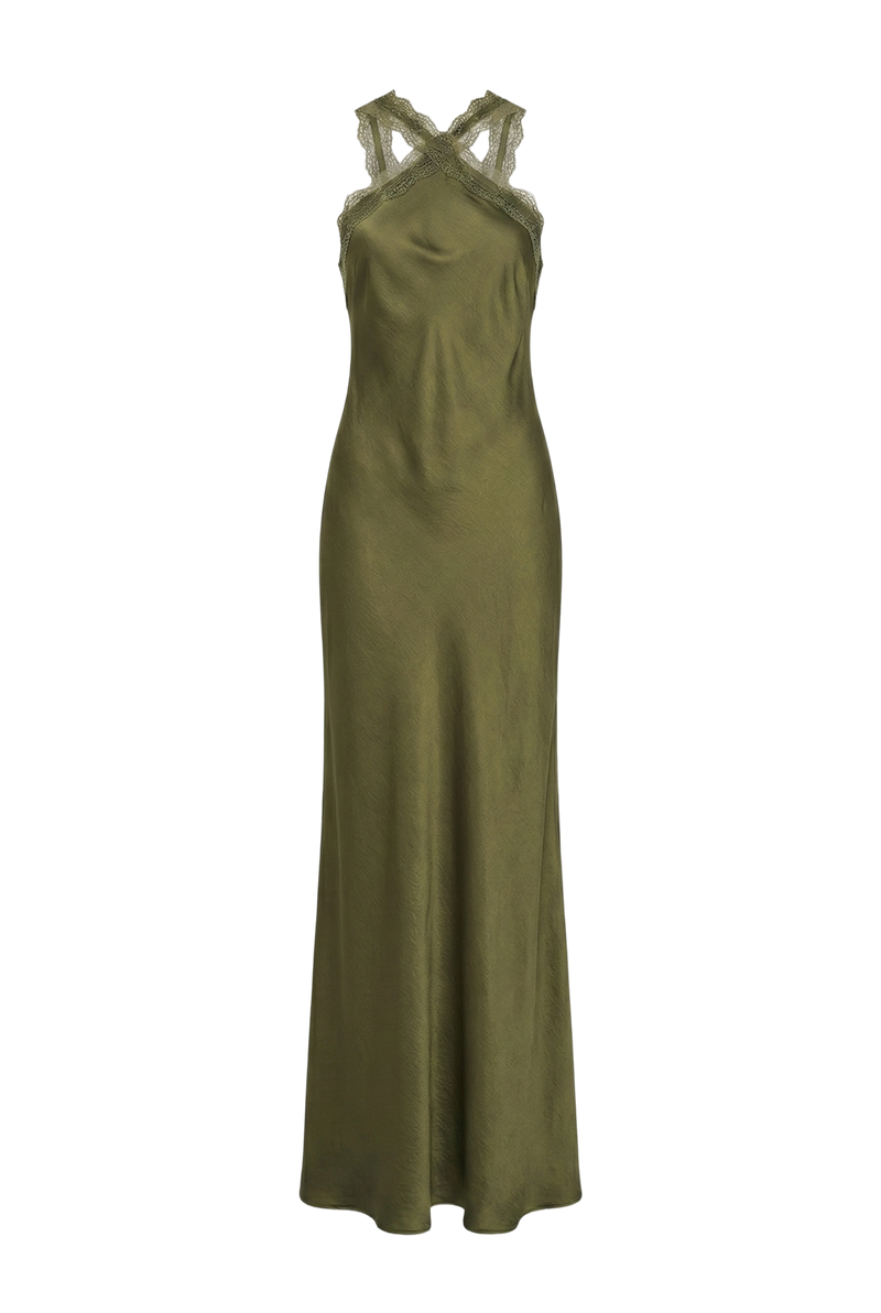 Luné dress in khaki green