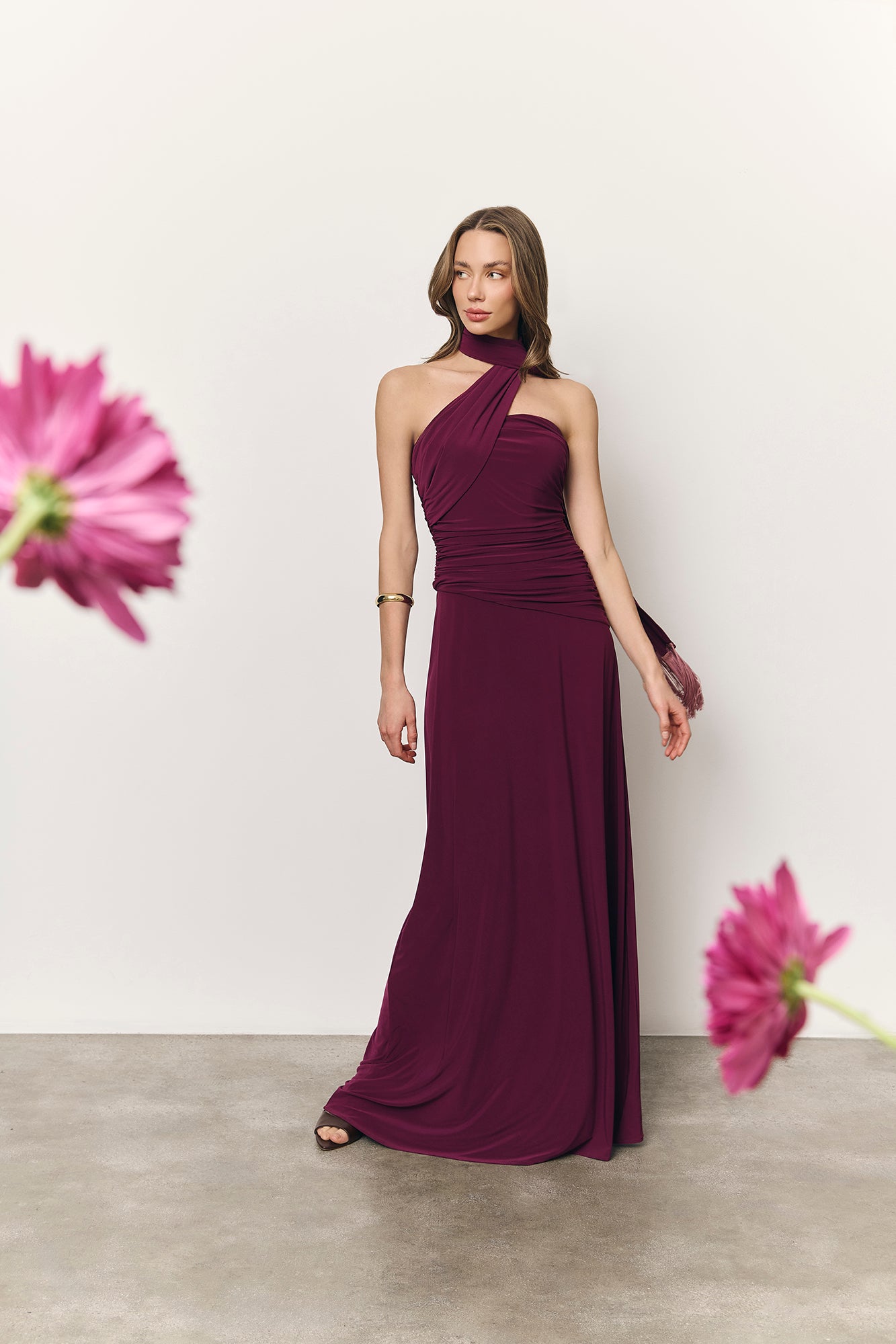 Vestido Zinnia vino